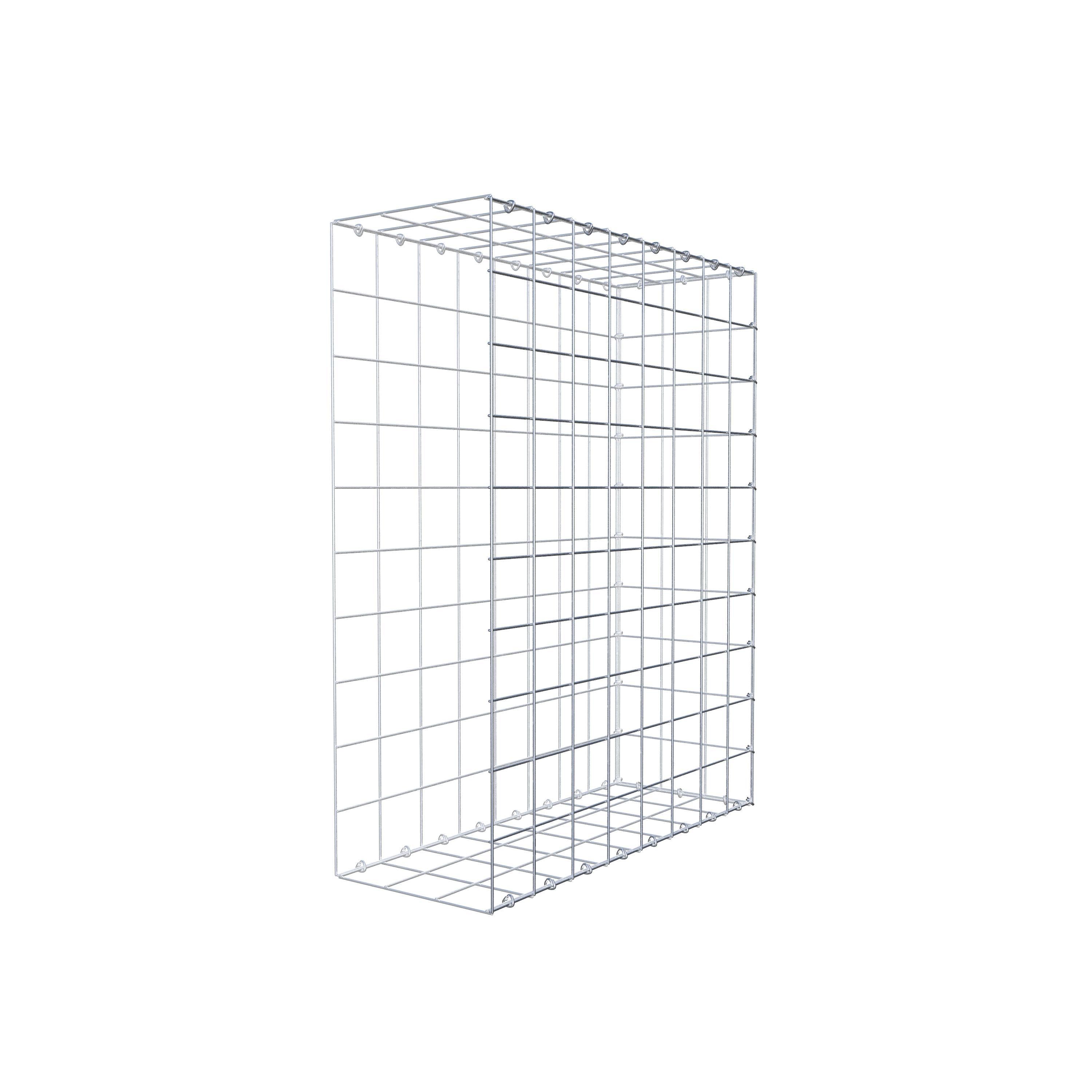Type 2 oplegkorf 100 cm x 80 cm x 30 cm (L x H x D), maaswijdte 10 cm x 10 cm, C-ring