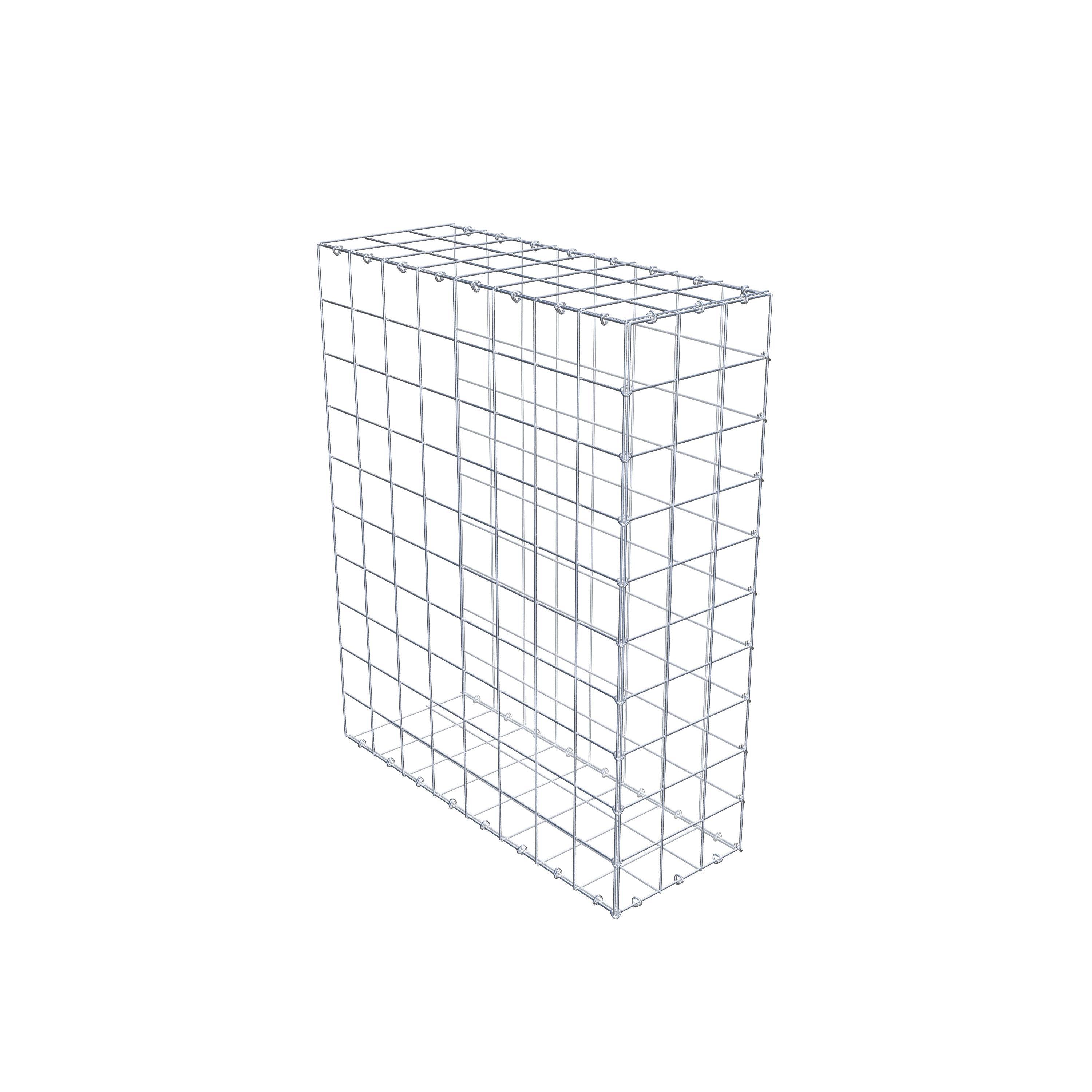 Type 2 oplegkorf 100 cm x 80 cm x 30 cm (L x H x D), maaswijdte 10 cm x 10 cm, C-ring