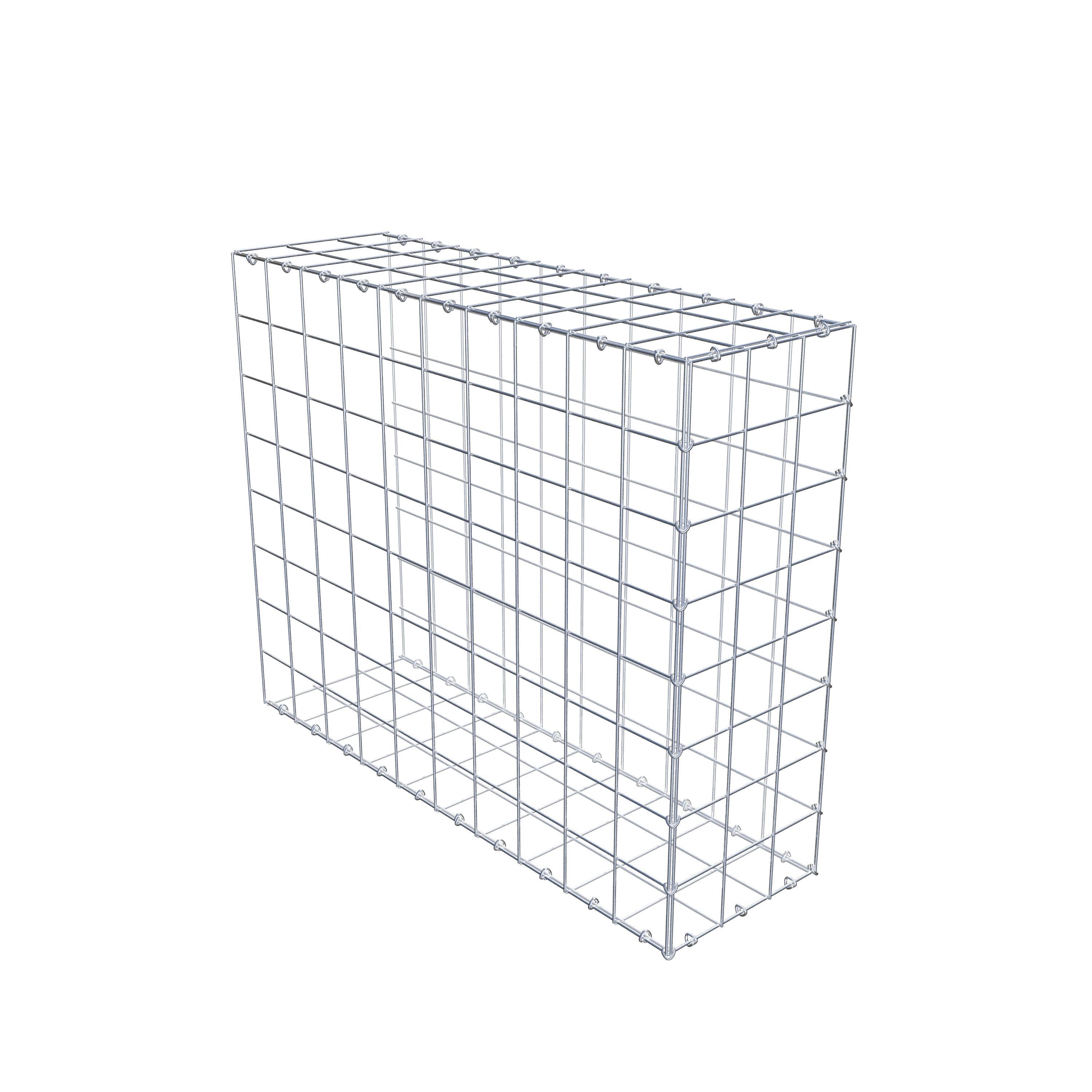 Type 2 oplegkorf 100 cm x 80 cm x 30 cm (L x H x D), maaswijdte 10 cm x 10 cm, C-ring