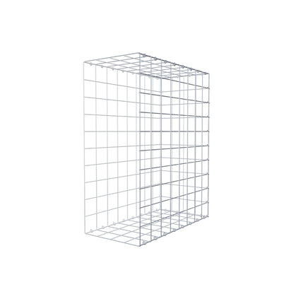 Typ 2 påbyggnadsgabion 100 cm x 80 cm x 40 cm (L x H x D), maskstorlek 10 cm x 10 cm, C-ring