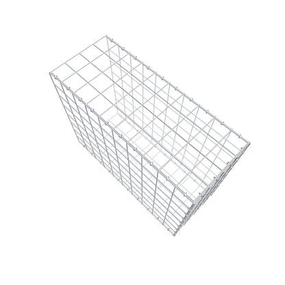 Typ 2 påbyggnadsgabion 100 cm x 80 cm x 40 cm (L x H x D), maskstorlek 10 cm x 10 cm, C-ring