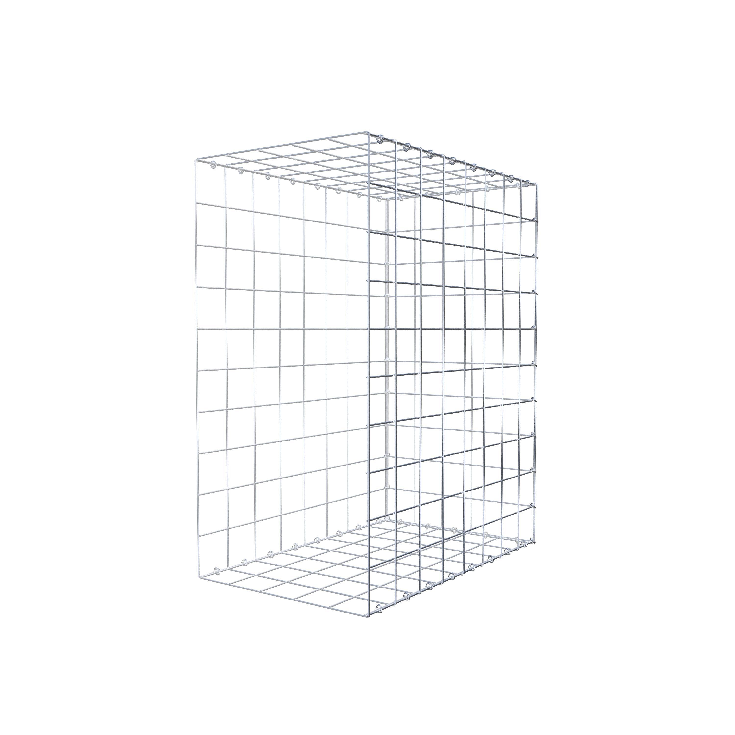 Gabion monté type 2 100 cm x 80 cm x 50 cm (L x H x P), maillage 10 cm x 10 cm, anneau en C