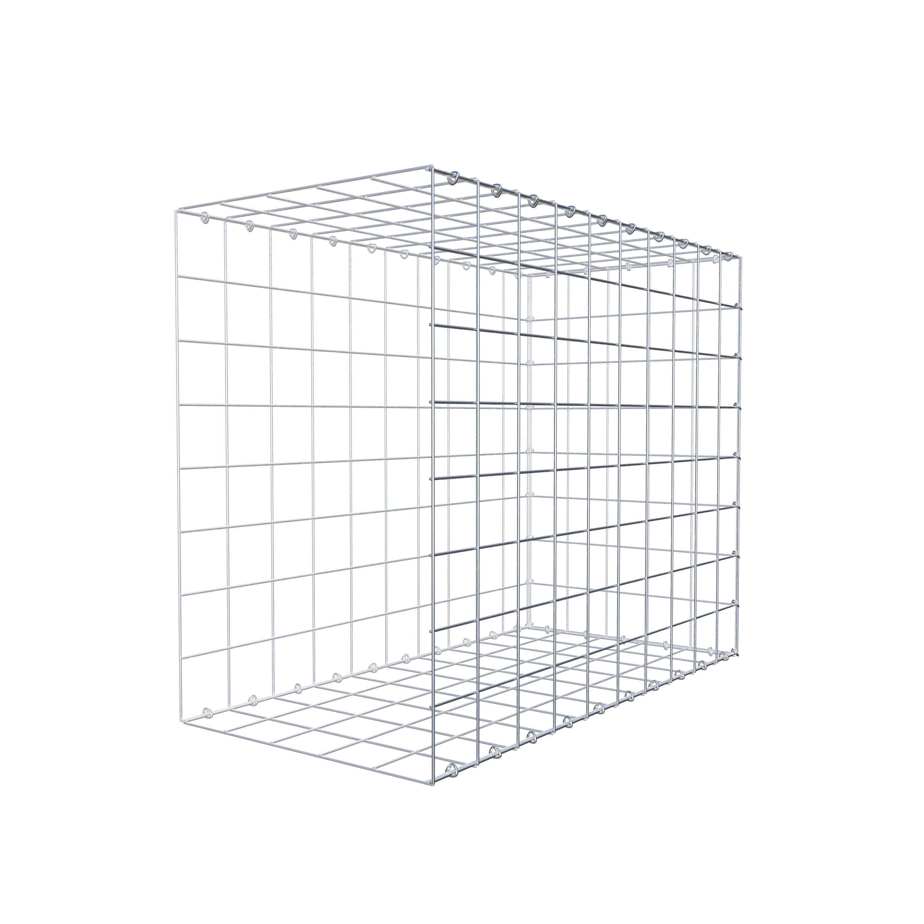 Gabion monté type 2 100 cm x 80 cm x 50 cm (L x H x P), maillage 10 cm x 10 cm, anneau en C