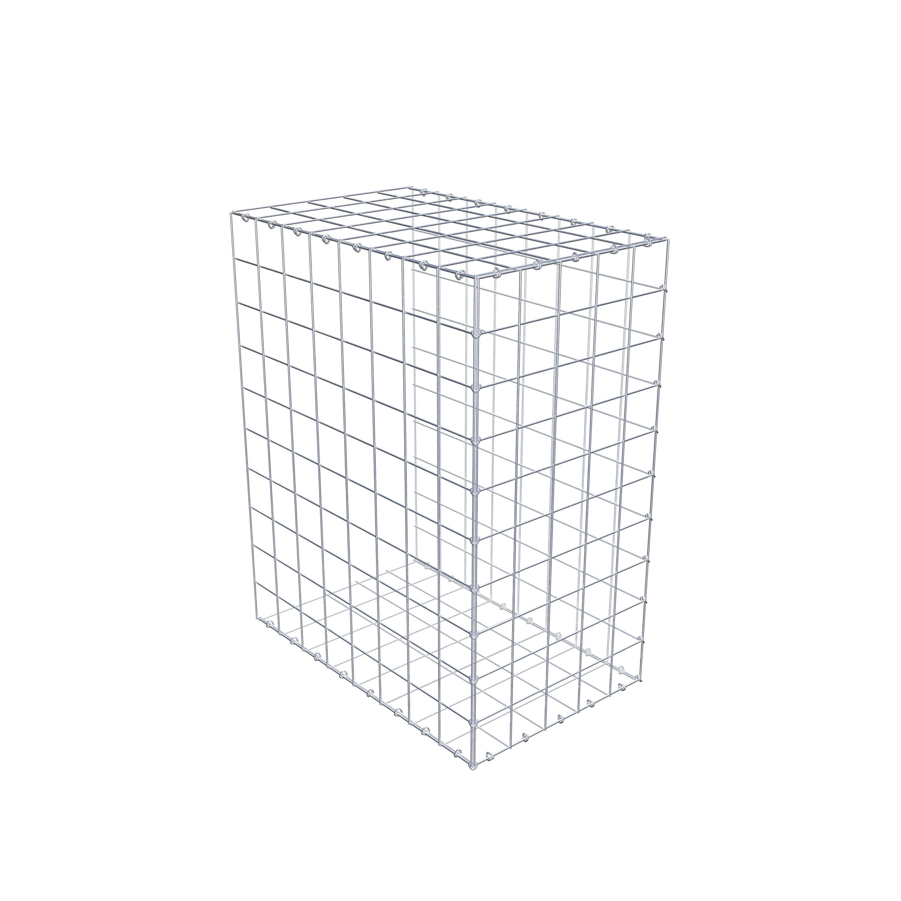 Gabion monté type 2 100 cm x 80 cm x 50 cm (L x H x P), maillage 10 cm x 10 cm, anneau en C