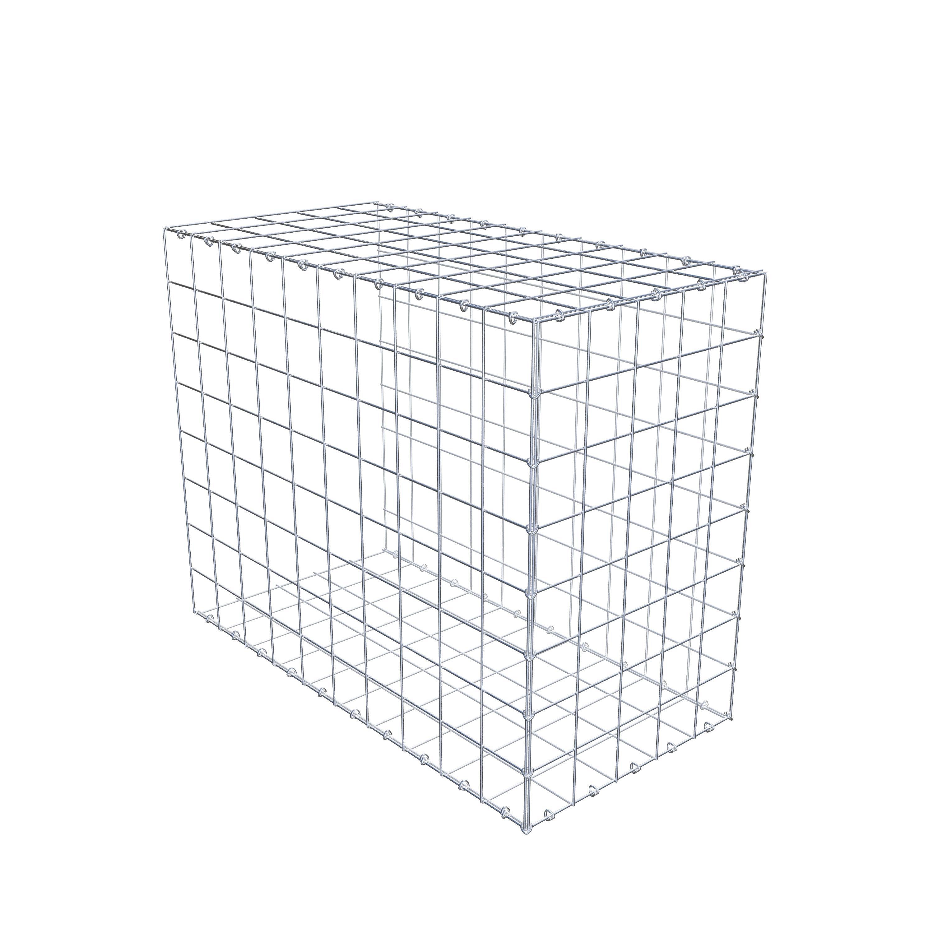 Gabion monté type 2 100 cm x 80 cm x 50 cm (L x H x P), maillage 10 cm x 10 cm, anneau en C