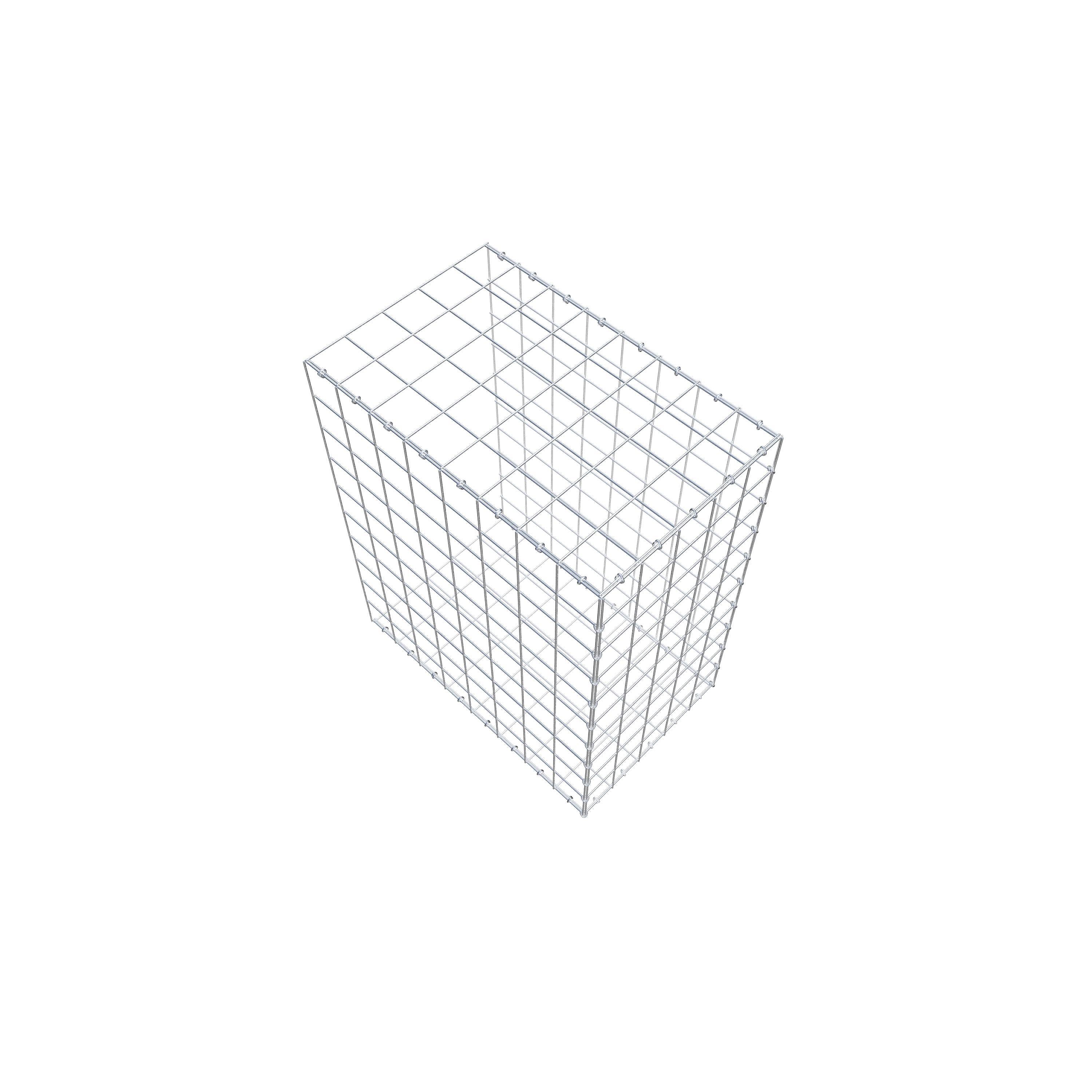 Gabion monté type 2 100 cm x 80 cm x 50 cm (L x H x P), maillage 10 cm x 10 cm, anneau en C