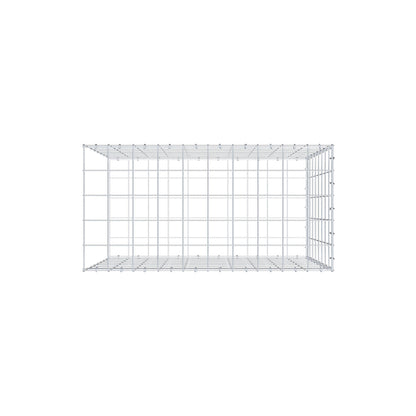 Mounted gabion type 2 100 cm x 80 cm x 50 cm (L x H x D), mesh size 10 cm x 10 cm, C-ring