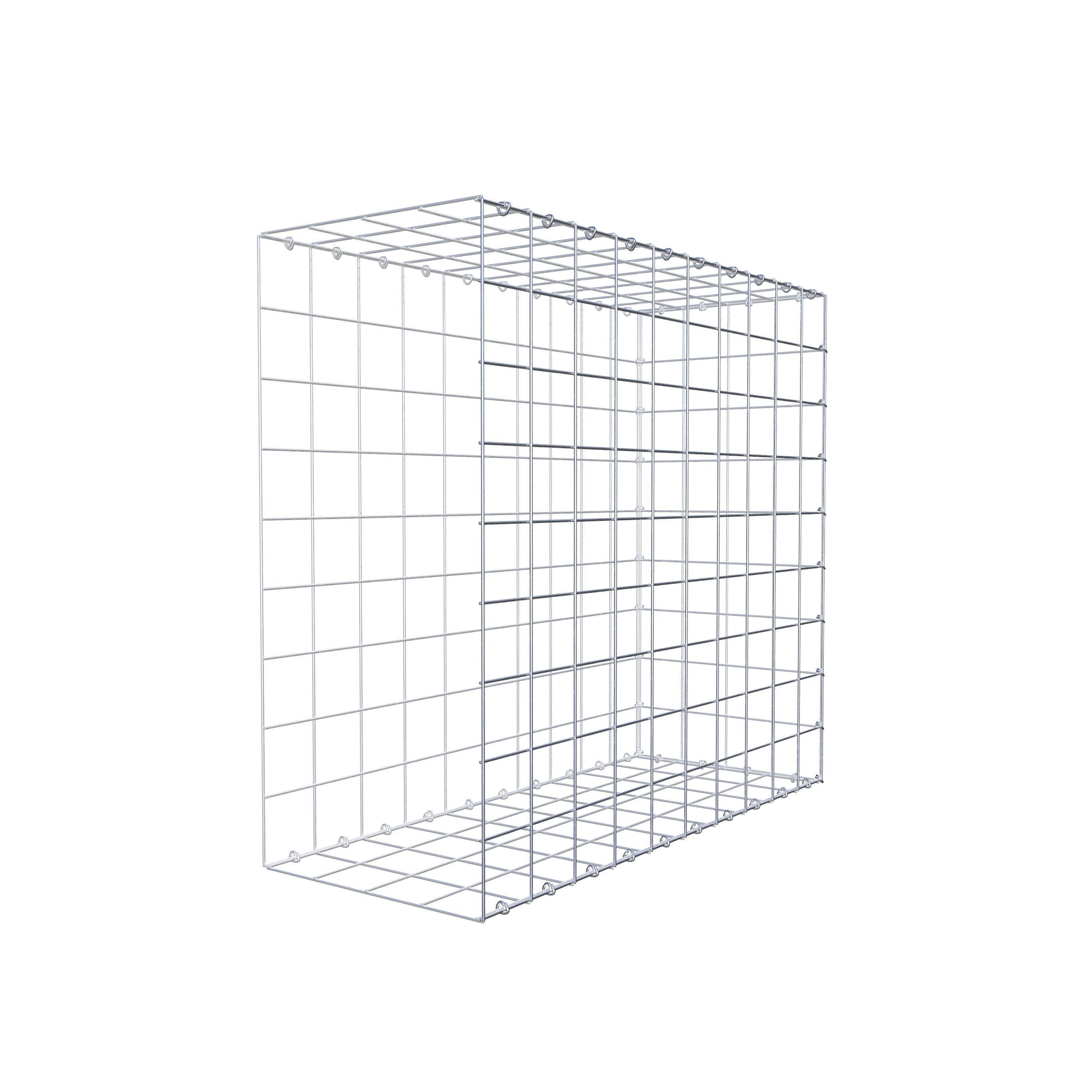 Gabion monté type 2 100 cm x 90 cm x 40 cm (L x H x P), maillage 10 cm x 10 cm, anneau en C