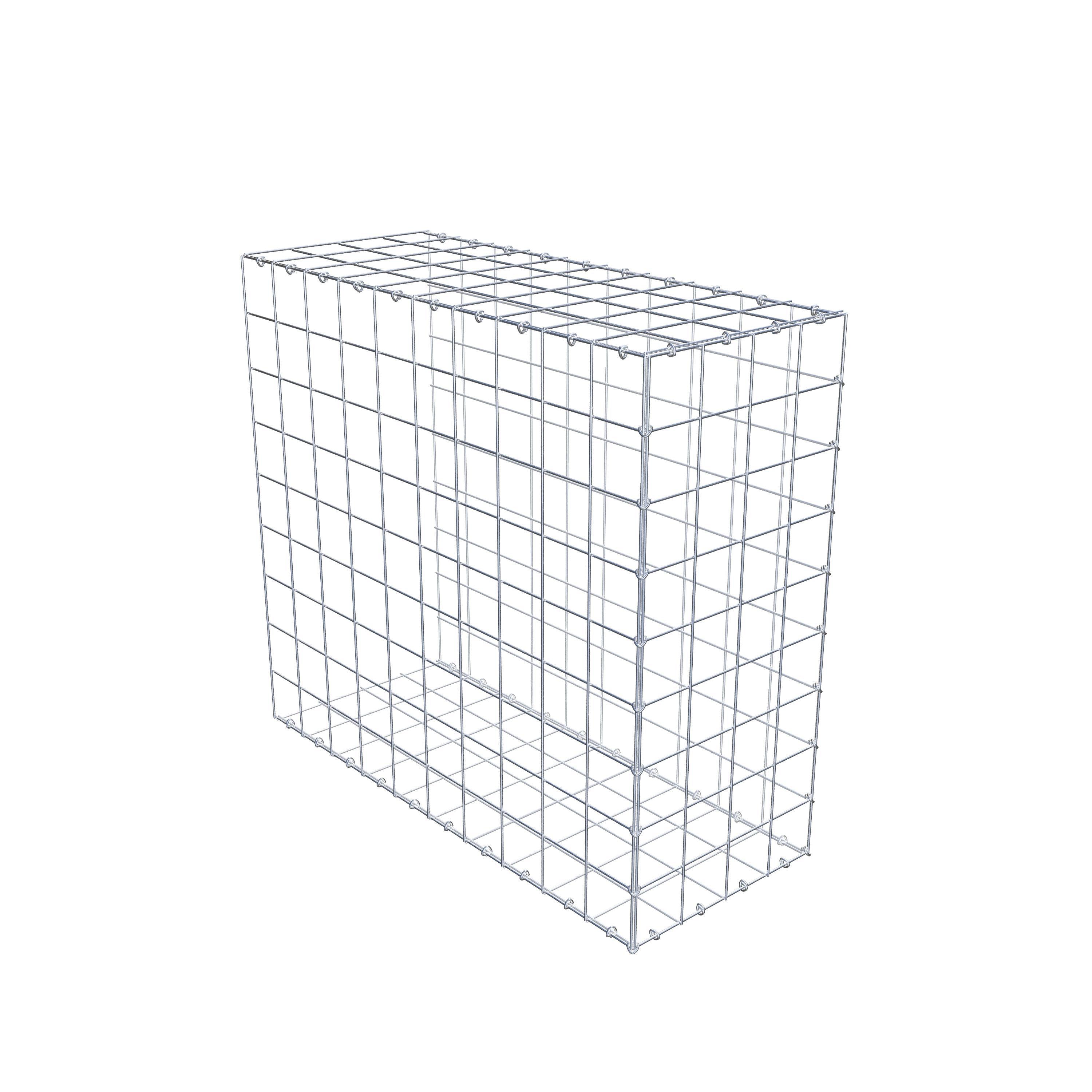 Gabion monté type 2 100 cm x 90 cm x 40 cm (L x H x P), maillage 10 cm x 10 cm, anneau en C