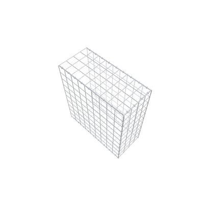 Monteret gabion type 2 100 cm x 90 cm x 40 cm (L x H x D), maskestørrelse 10 cm x 10 cm, C-ring