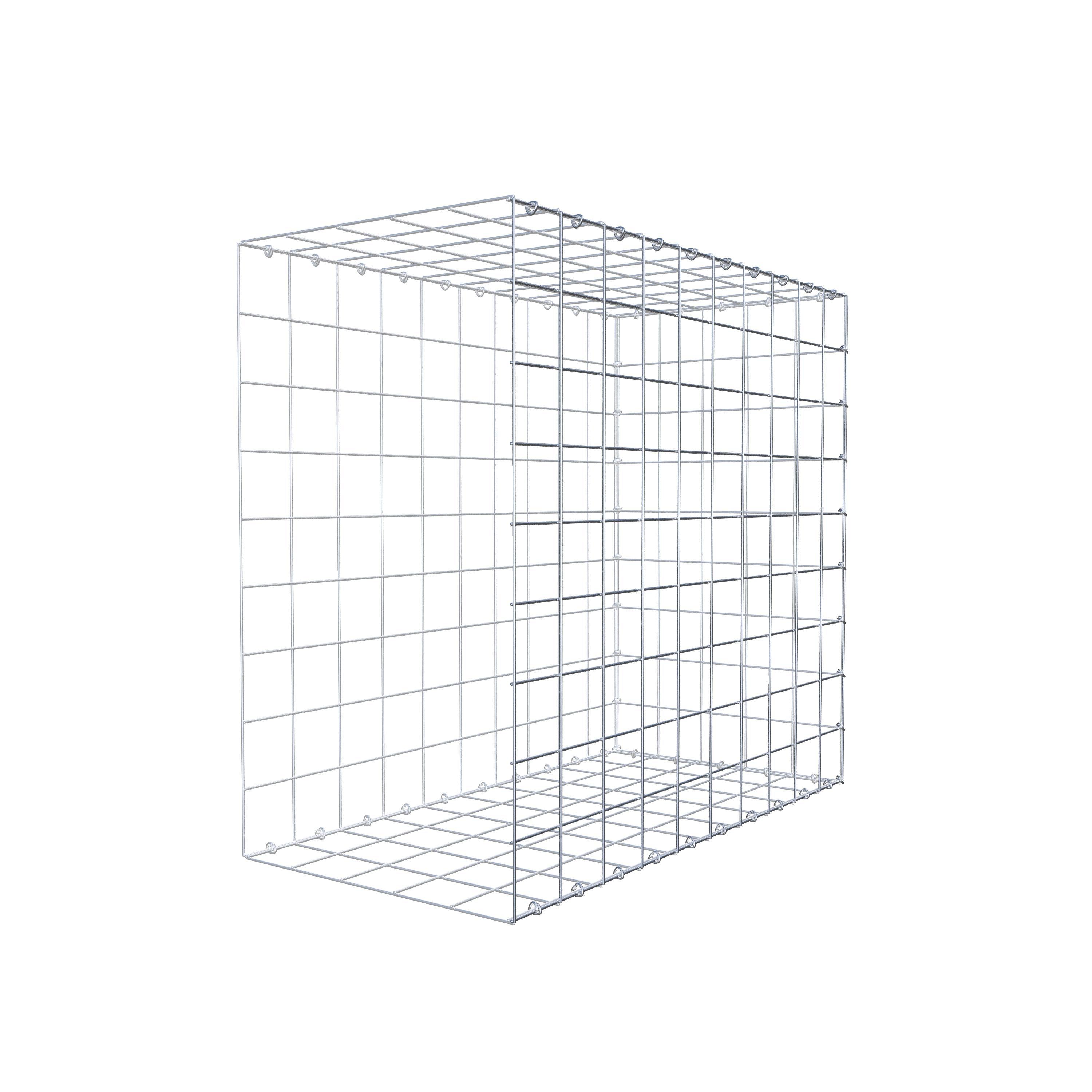 Gabion monté type 2 100 cm x 90 cm x 50 cm (L x H x P), maillage 10 cm x 10 cm, anneau en C