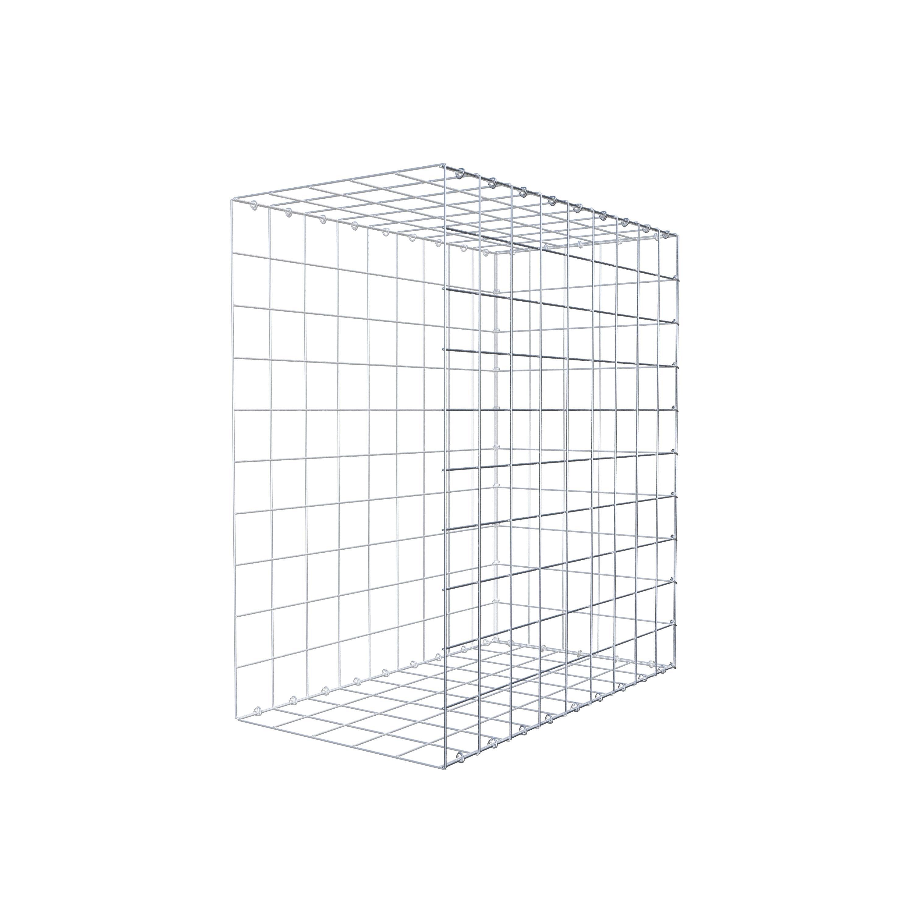 Gabion monté type 2 100 cm x 90 cm x 50 cm (L x H x P), maillage 10 cm x 10 cm, anneau en C