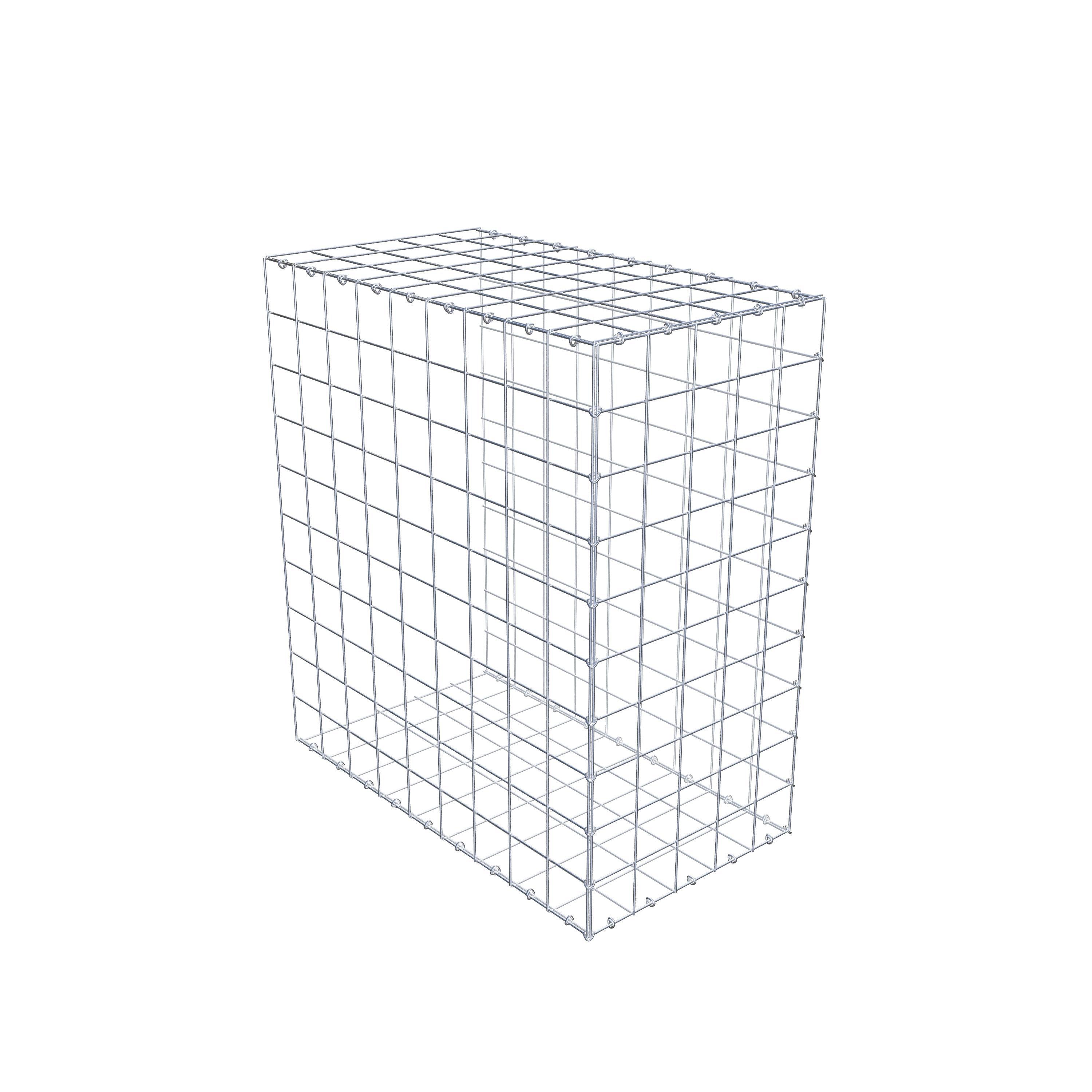 Gabion monté type 2 100 cm x 90 cm x 50 cm (L x H x P), maillage 10 cm x 10 cm, anneau en C