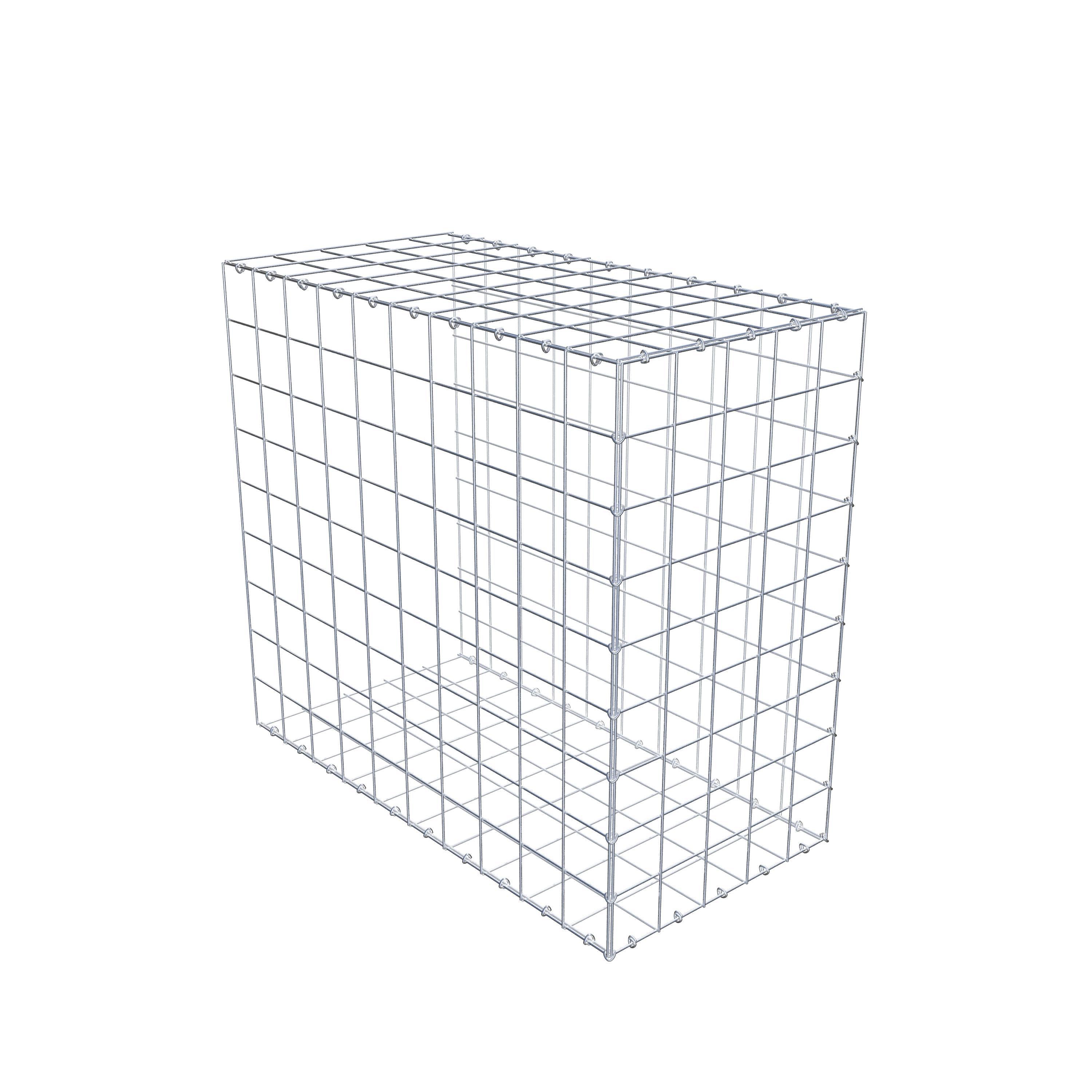 Gabion monté type 2 100 cm x 90 cm x 50 cm (L x H x P), maillage 10 cm x 10 cm, anneau en C