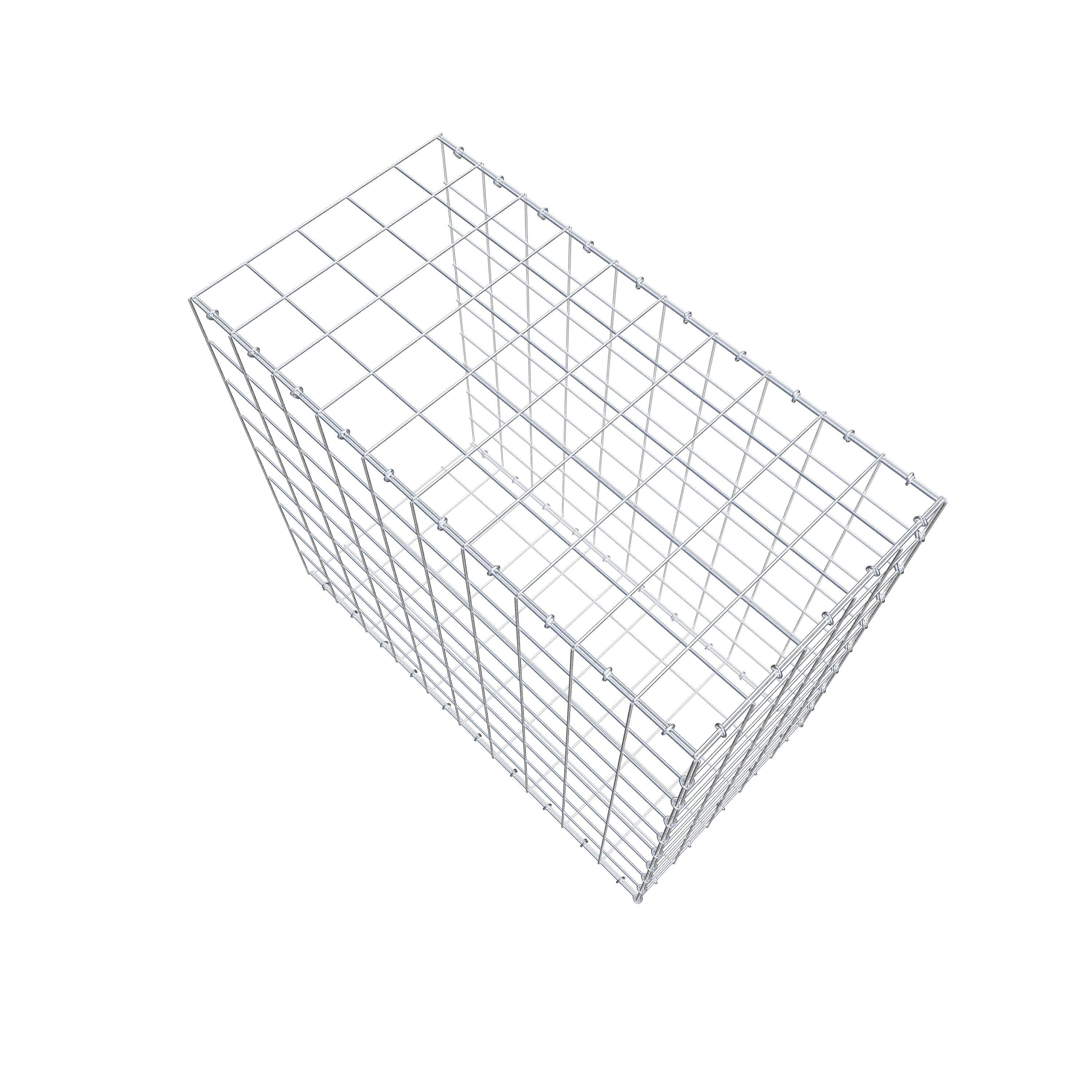 Gabion monté type 2 100 cm x 90 cm x 50 cm (L x H x P), maillage 10 cm x 10 cm, anneau en C