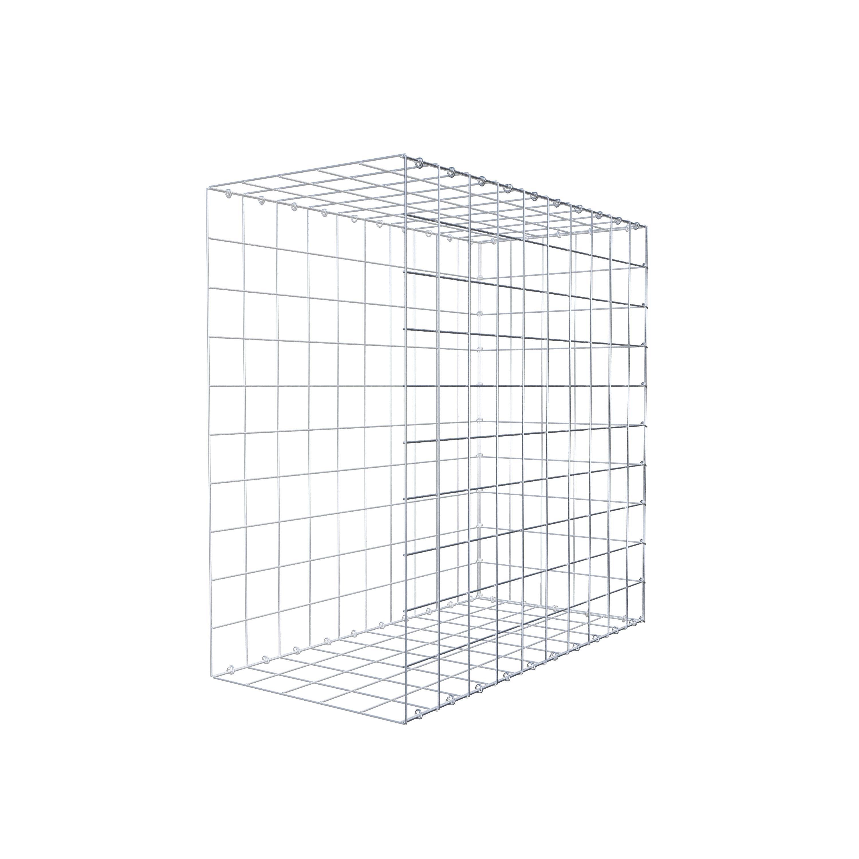 Gabion monté type 2 100 cm x 100 cm x 50 cm (L x H x P), maillage 10 cm x 10 cm, anneau en C