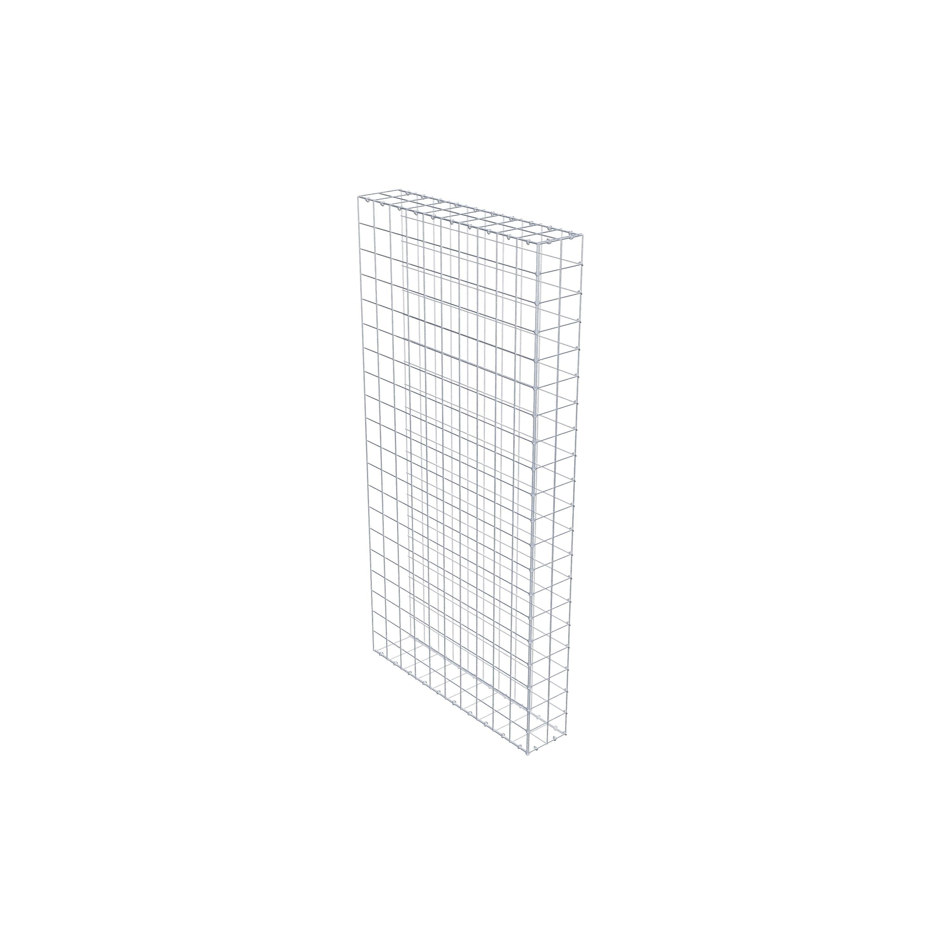 Gabion monté type 2 200 cm x 100 cm x 20 cm (L x H x P), maillage 10 cm x 10 cm, anneau en C