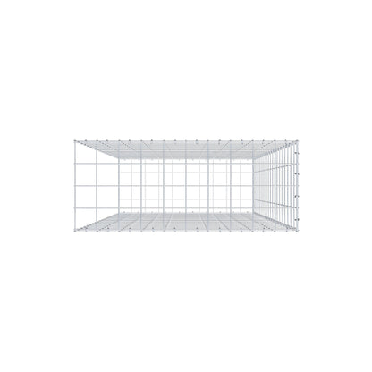Mounted gabion type 2 200 cm x 100 cm x 40 cm (L x H x D), mesh size 10 cm x 10 cm, C-ring