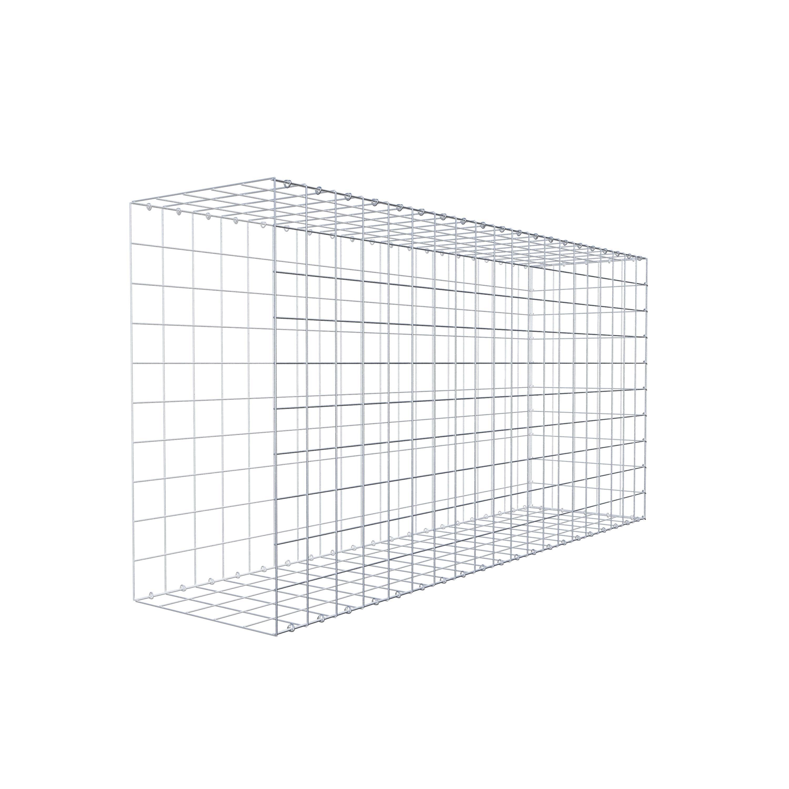 Opzetpaal type 2 200 cm x 100 cm x 50 cm (L x H x D), maaswijdte 10 cm x 10 cm, C-ring