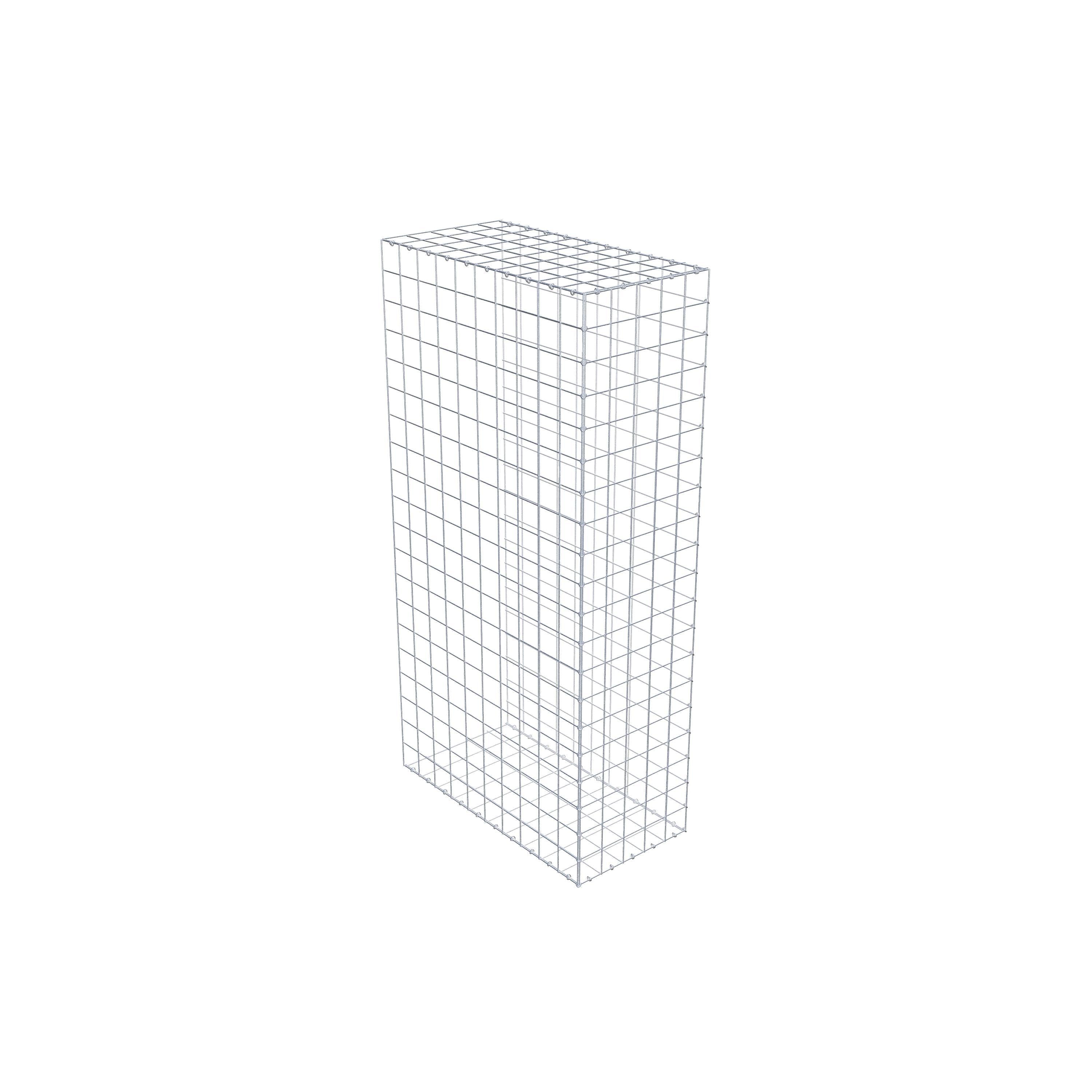 Gabion monté type 2 200 cm x 100 cm x 50 cm (L x H x P), maillage 10 cm x 10 cm, anneau en C