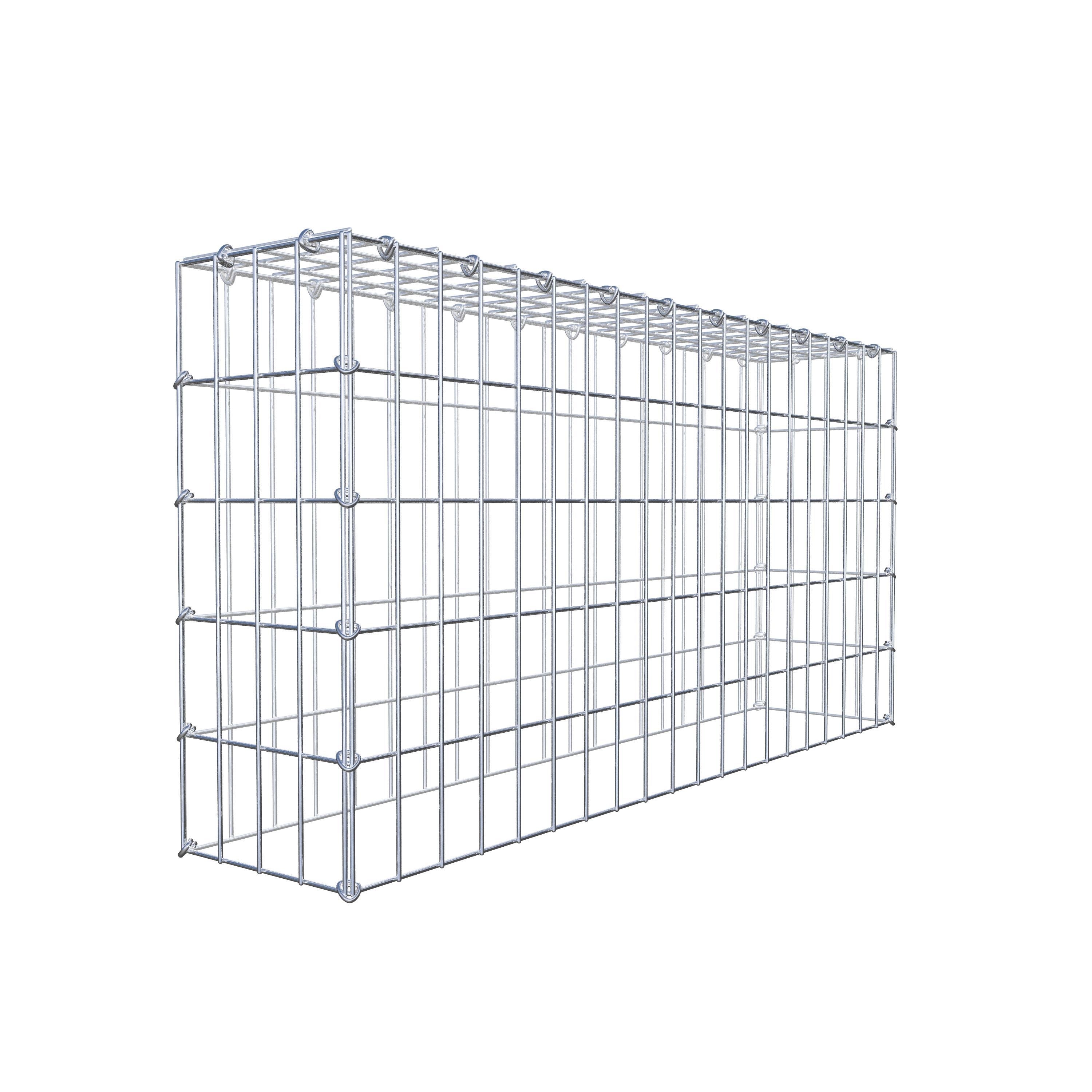 Gabion monté type 3 100 cm x 50 cm x 20 cm (L x H x P), maillage 5 cm x 10 cm, anneau en C