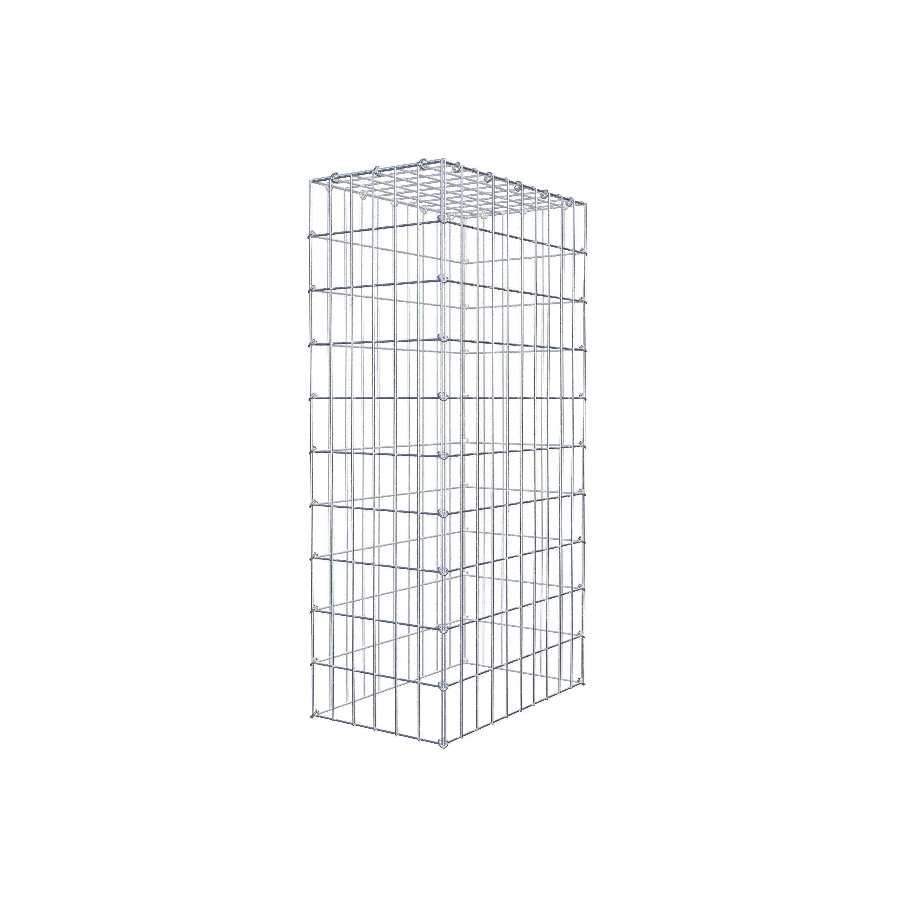 Gabion monté type 3 100 cm x 50 cm x 30 cm (L x H x P), maillage 5 cm x 10 cm, anneau en C