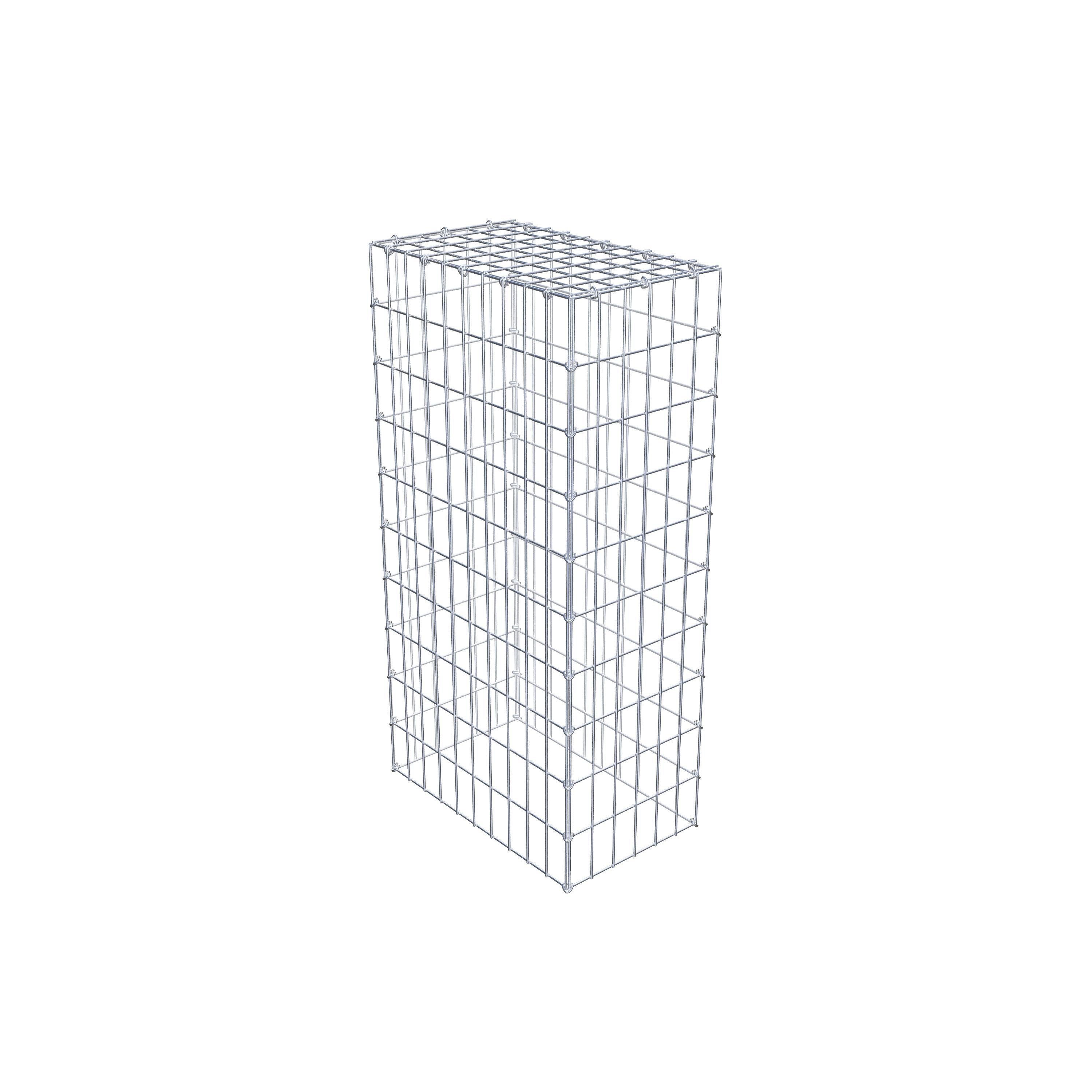 Gabion monté type 3 100 cm x 50 cm x 30 cm (L x H x P), maillage 5 cm x 10 cm, anneau en C