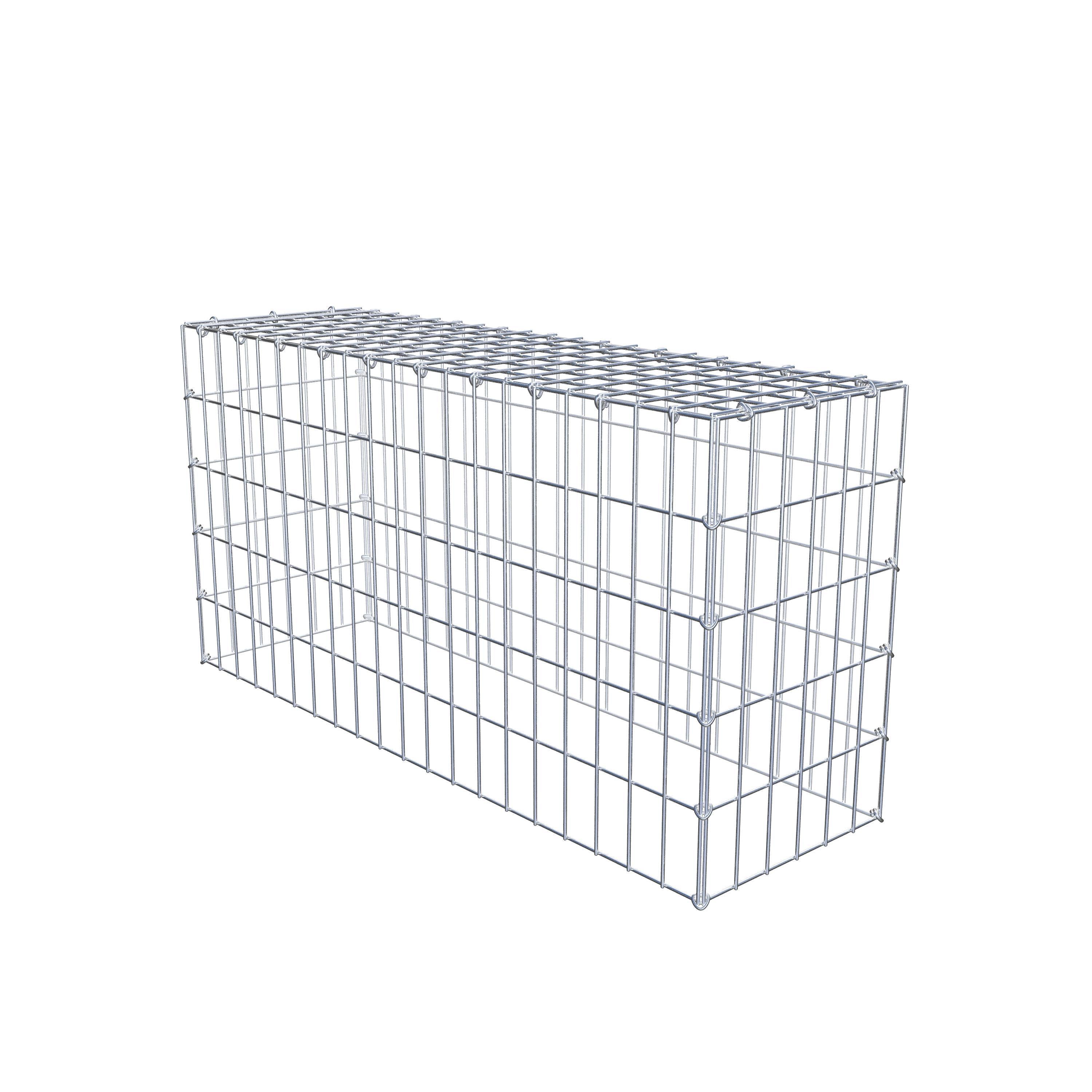 Gabion monté type 3 100 cm x 50 cm x 30 cm (L x H x P), maillage 5 cm x 10 cm, anneau en C