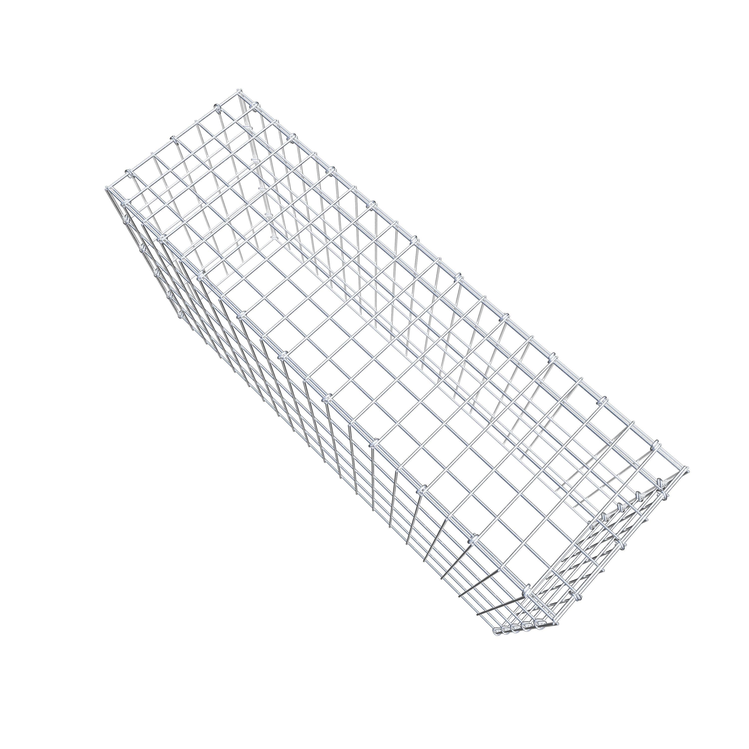 Gabion monté type 3 100 cm x 50 cm x 30 cm (L x H x P), maillage 5 cm x 10 cm, anneau en C