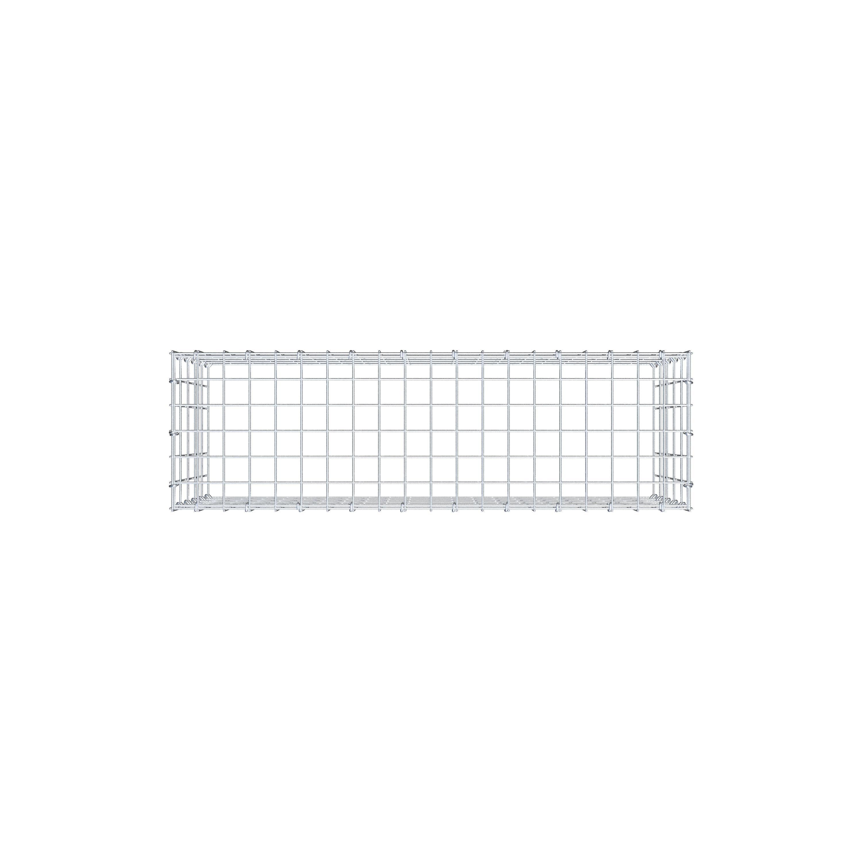 Gabion monté type 3 100 cm x 50 cm x 30 cm (L x H x P), maillage 5 cm x 10 cm, anneau en C