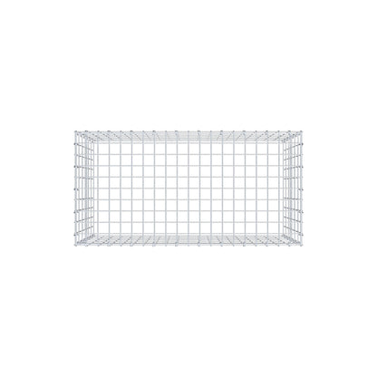 Mounted gabion type 3 100 cm x 60 cm x 50 cm (L x H x D), mesh size 5 cm x 10 cm, C-ring