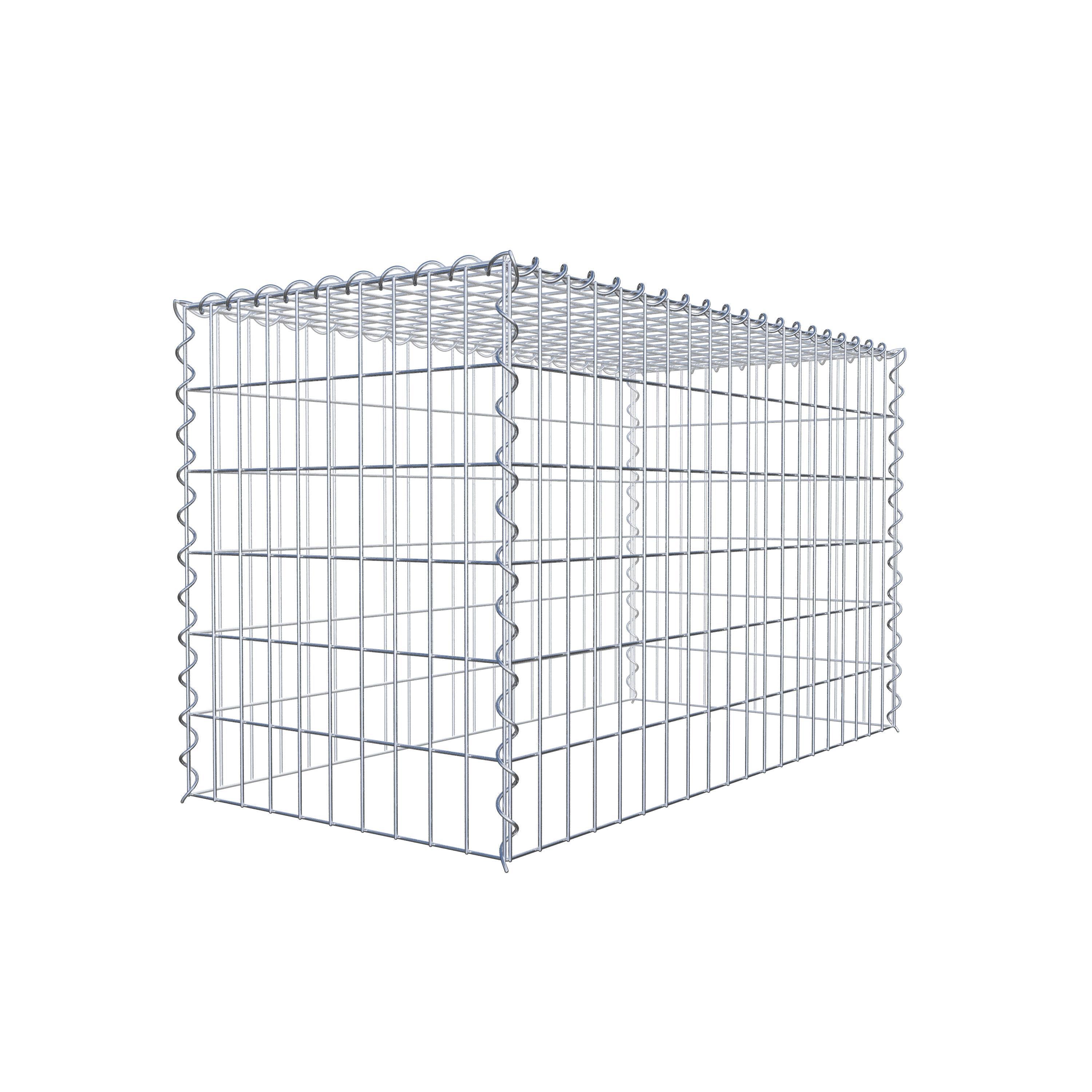 Gabion sur toile type 3 100 cm x 60 cm x 50 cm (L x H x P), maille 5 cm x 10 cm, spirale