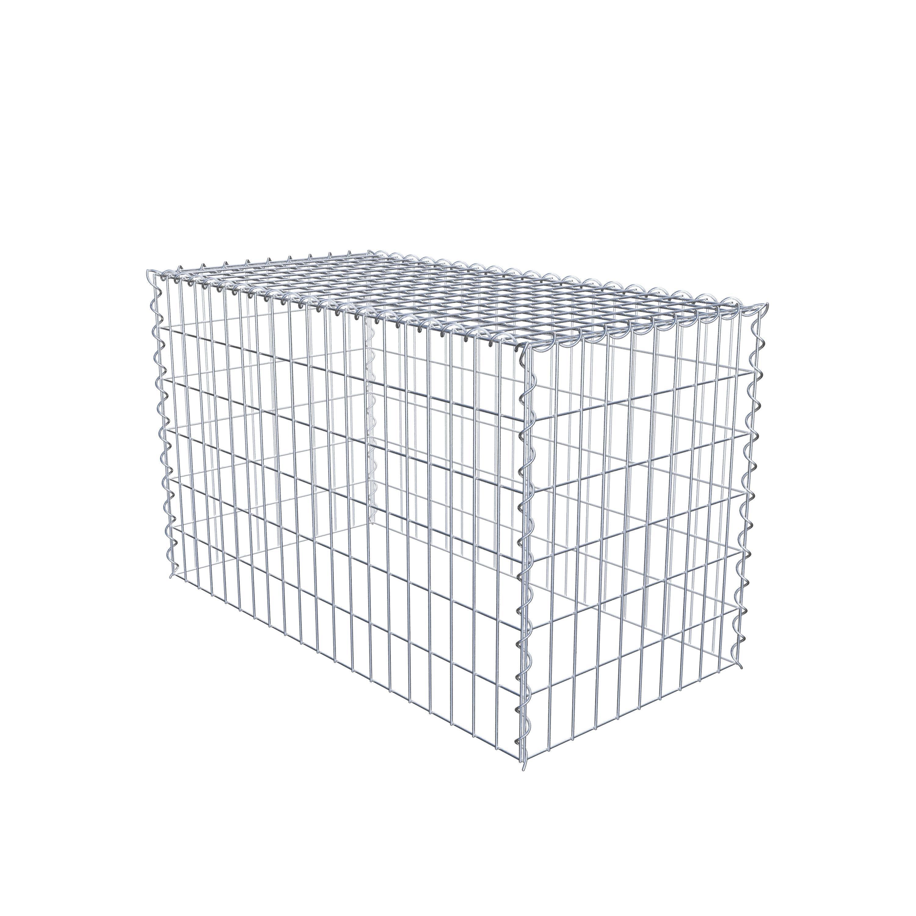 Gabion sur toile type 3 100 cm x 60 cm x 50 cm (L x H x P), maille 5 cm x 10 cm, spirale