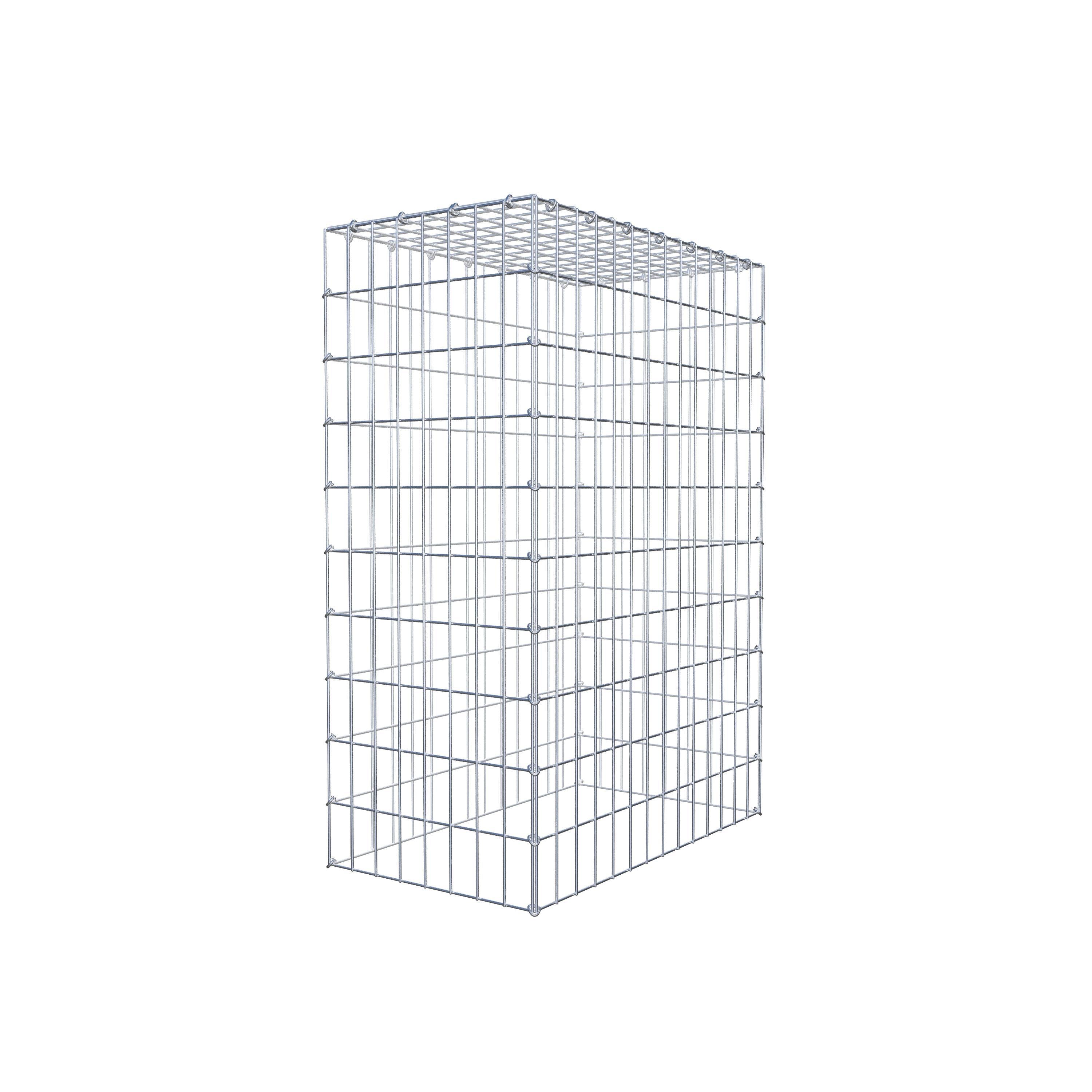 Gabion monté type 3 100 cm x 70 cm x 40 cm (L x H x P), maillage 5 cm x 10 cm, anneau en C