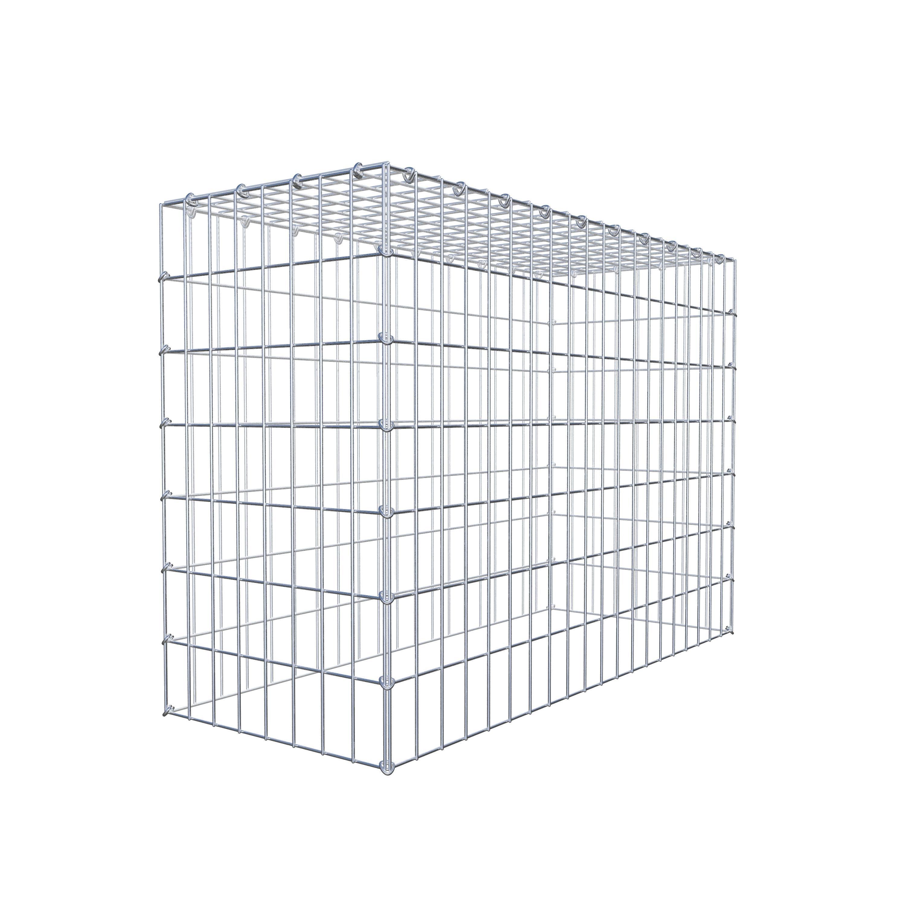 Gabion monté type 3 100 cm x 70 cm x 40 cm (L x H x P), maillage 5 cm x 10 cm, anneau en C