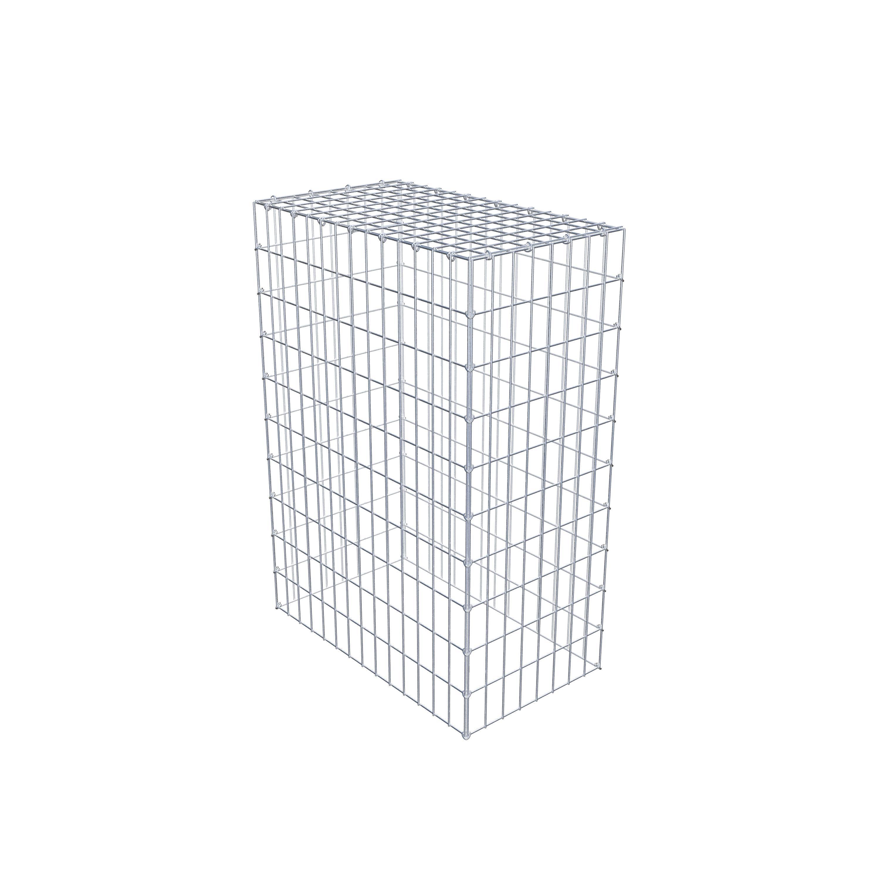 Gabion monté type 3 100 cm x 70 cm x 40 cm (L x H x P), maillage 5 cm x 10 cm, anneau en C