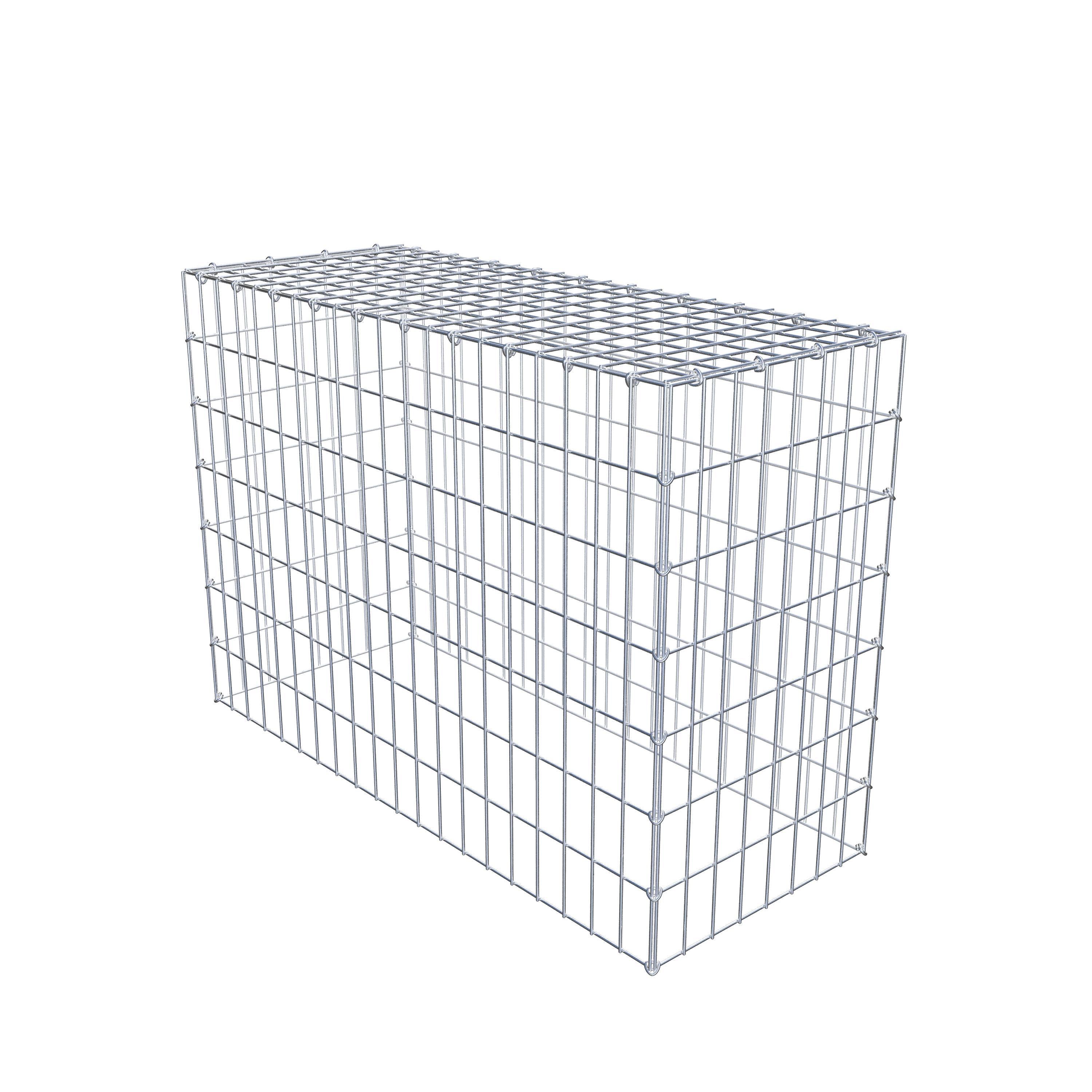 Gabion monté type 3 100 cm x 70 cm x 40 cm (L x H x P), maillage 5 cm x 10 cm, anneau en C