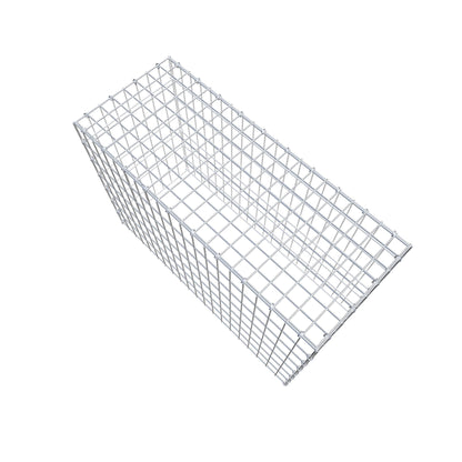Mounted gabion type 3 100 cm x 70 cm x 40 cm (L x H x D), mesh size 5 cm x 10 cm, C-ring