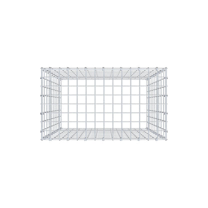 Mounted gabion type 3 100 cm x 70 cm x 40 cm (L x H x D), mesh size 5 cm x 10 cm, C-ring