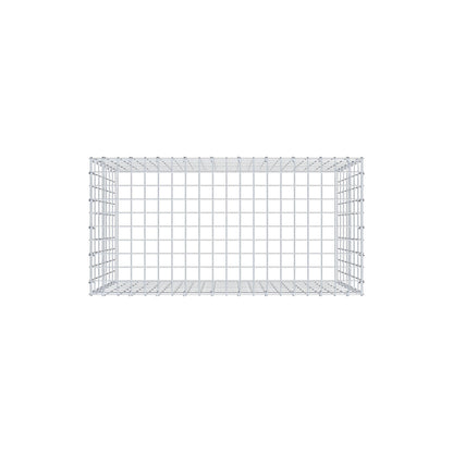 Typ 3 påbyggnadsgabion 100 cm x 70 cm x 50 cm (L x H x D), maskstorlek 5 cm x 10 cm, C-ring
