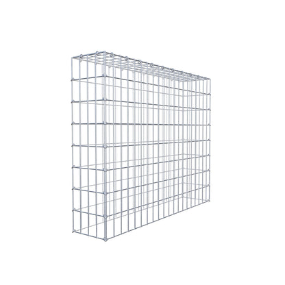Typ 3 påbyggnadsgabion 100 cm x 80 cm x 20 cm (L x H x D), maskstorlek 5 cm x 10 cm, C-ring