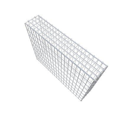 Typ 3 påbyggnadsgabion 100 cm x 80 cm x 20 cm (L x H x D), maskstorlek 5 cm x 10 cm, C-ring