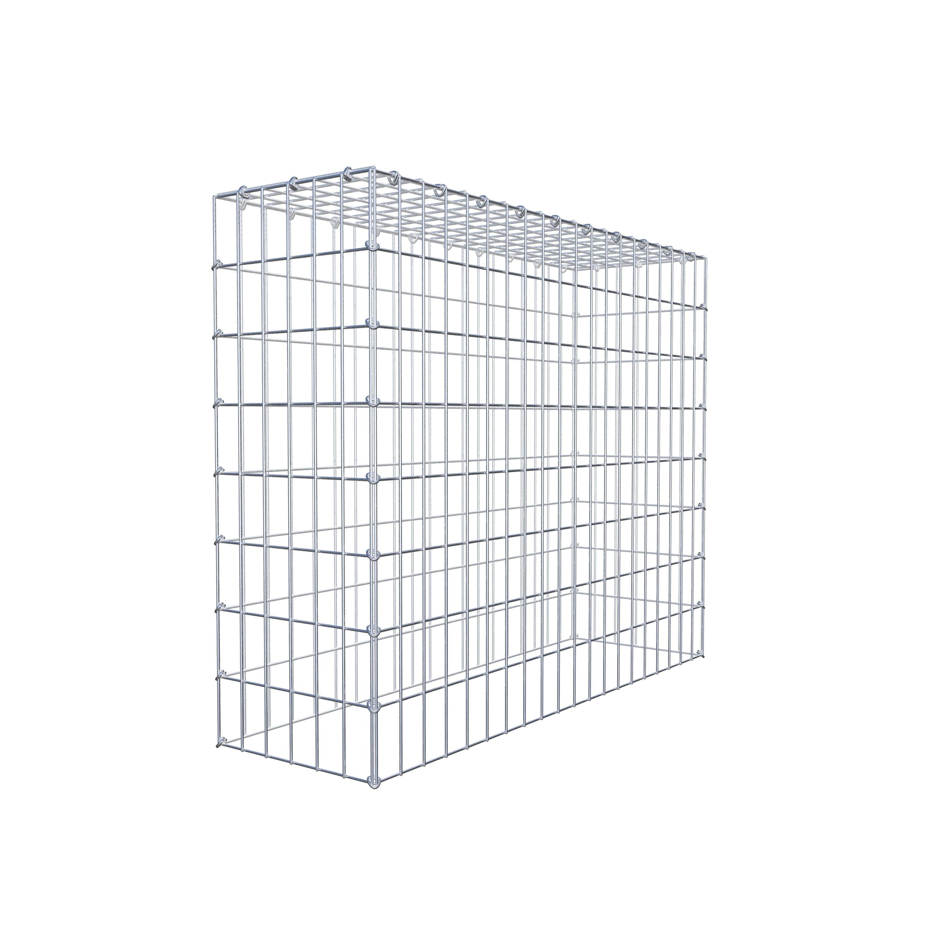 Gabion monté type 3 100 cm x 80 cm x 30 cm (L x H x P), maillage 5 cm x 10 cm, anneau en C