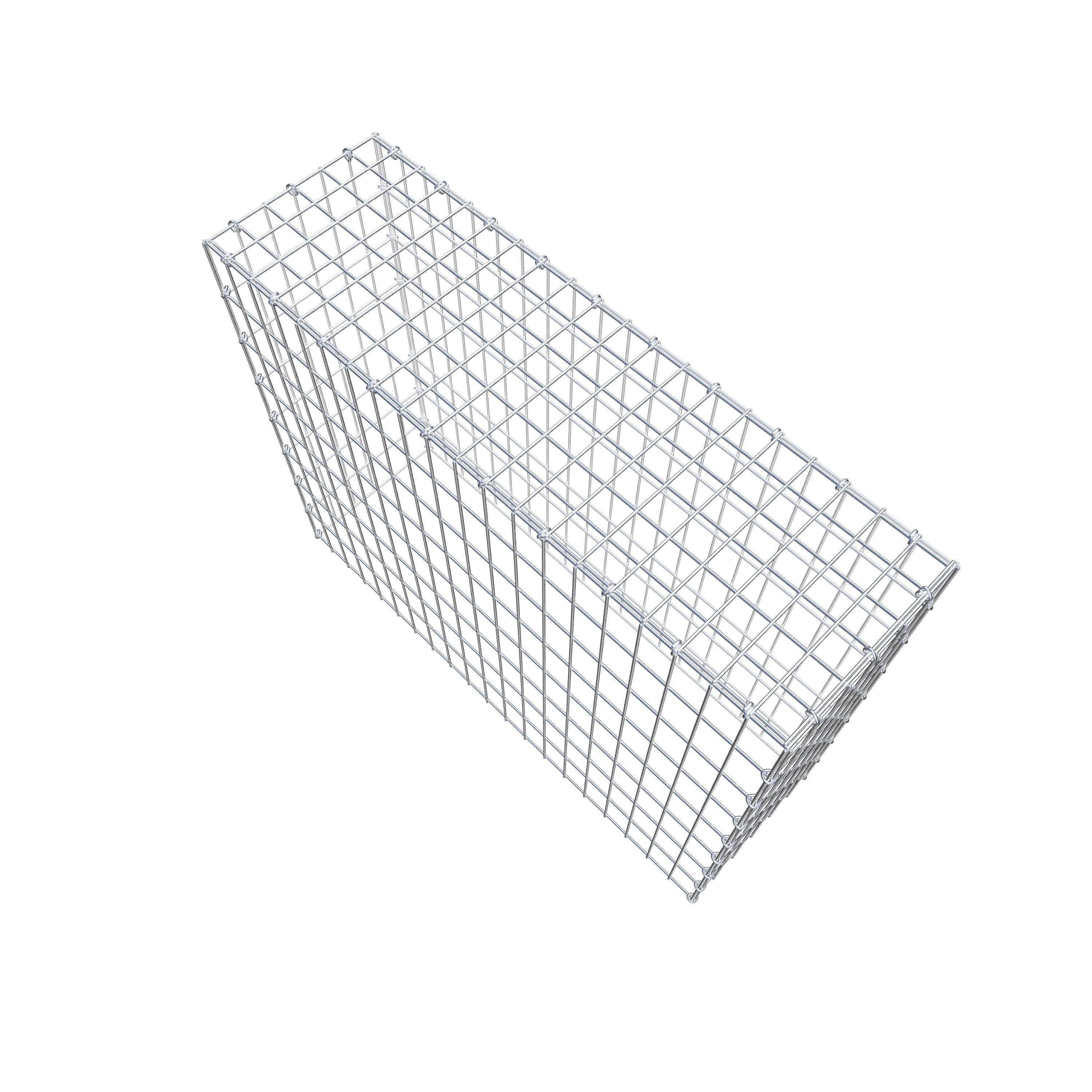 Gabion monté type 3 100 cm x 80 cm x 30 cm (L x H x P), maillage 5 cm x 10 cm, anneau en C