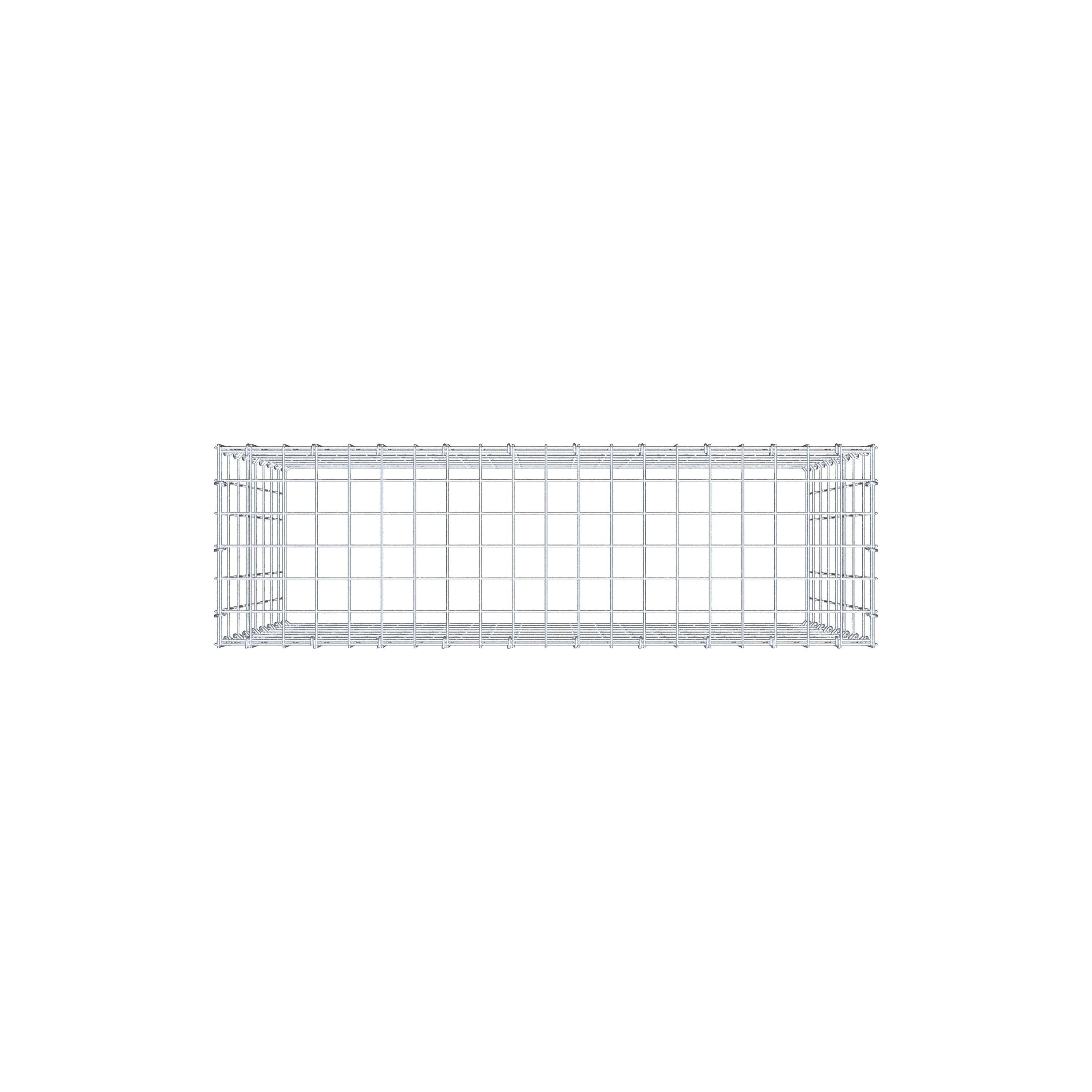 Gabion monté type 3 100 cm x 80 cm x 30 cm (L x H x P), maillage 5 cm x 10 cm, anneau en C