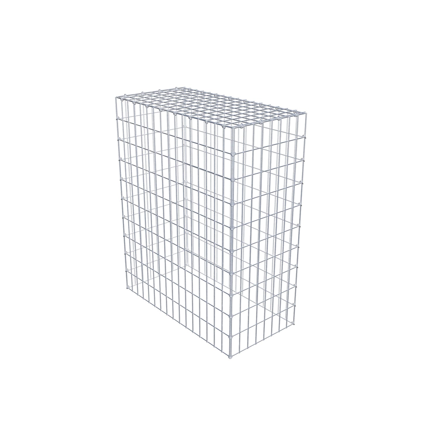 Gavión complementario de tipo 3 100 cm x 80 cm x 40 cm (largo x alto x fondo), malla 5 cm x 10 cm, anillo en C