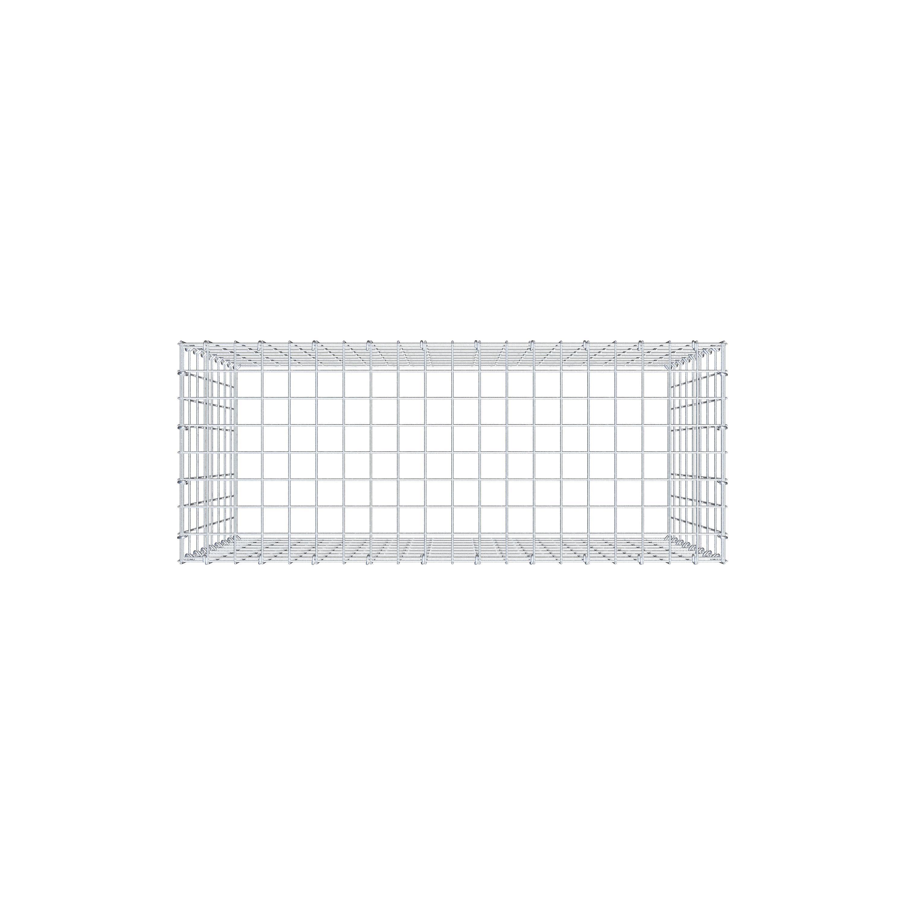 Fourche rapportée type 3 100 cm x 80 cm x 40 cm (L x H x P), mailles 5 cm x 10 cm, anneau C