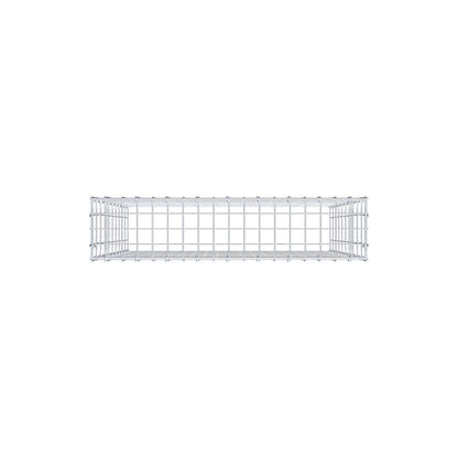 Anbaugabione Typ 3 100 cm x 90 cm x 20 cm (L x H x T), Maschenweite 5 cm x 10 cm, C-Ring