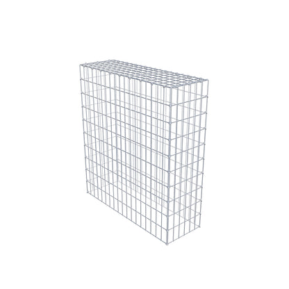 Monteret gabion type 3 100 cm x 90 cm x 30 cm (L x H x D), maskestørrelse 5 cm x 10 cm, C-ring