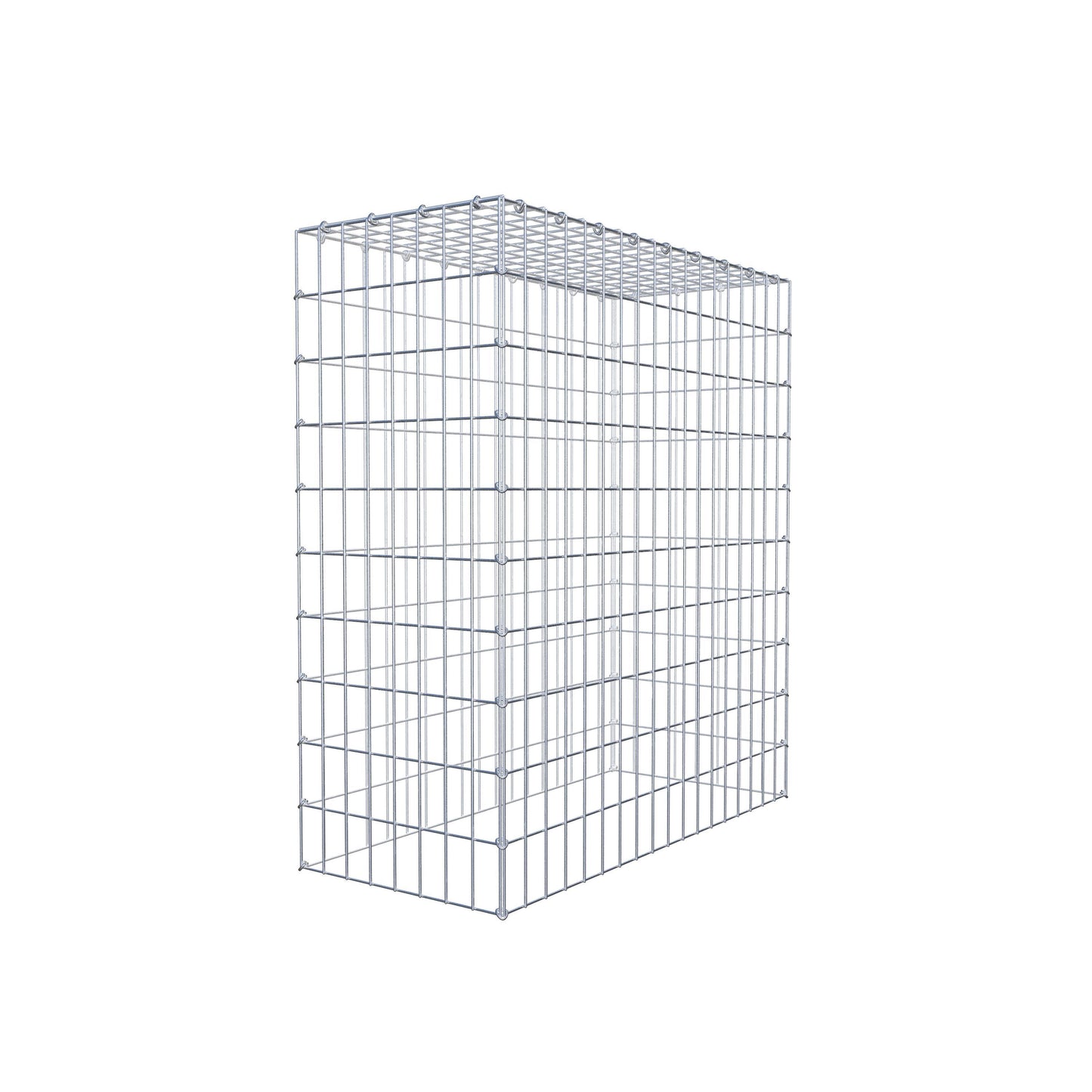 Mounted gabion type 3 100 cm x 90 cm x 40 cm (L x H x D), mesh size 5 cm x 10 cm, C-ring